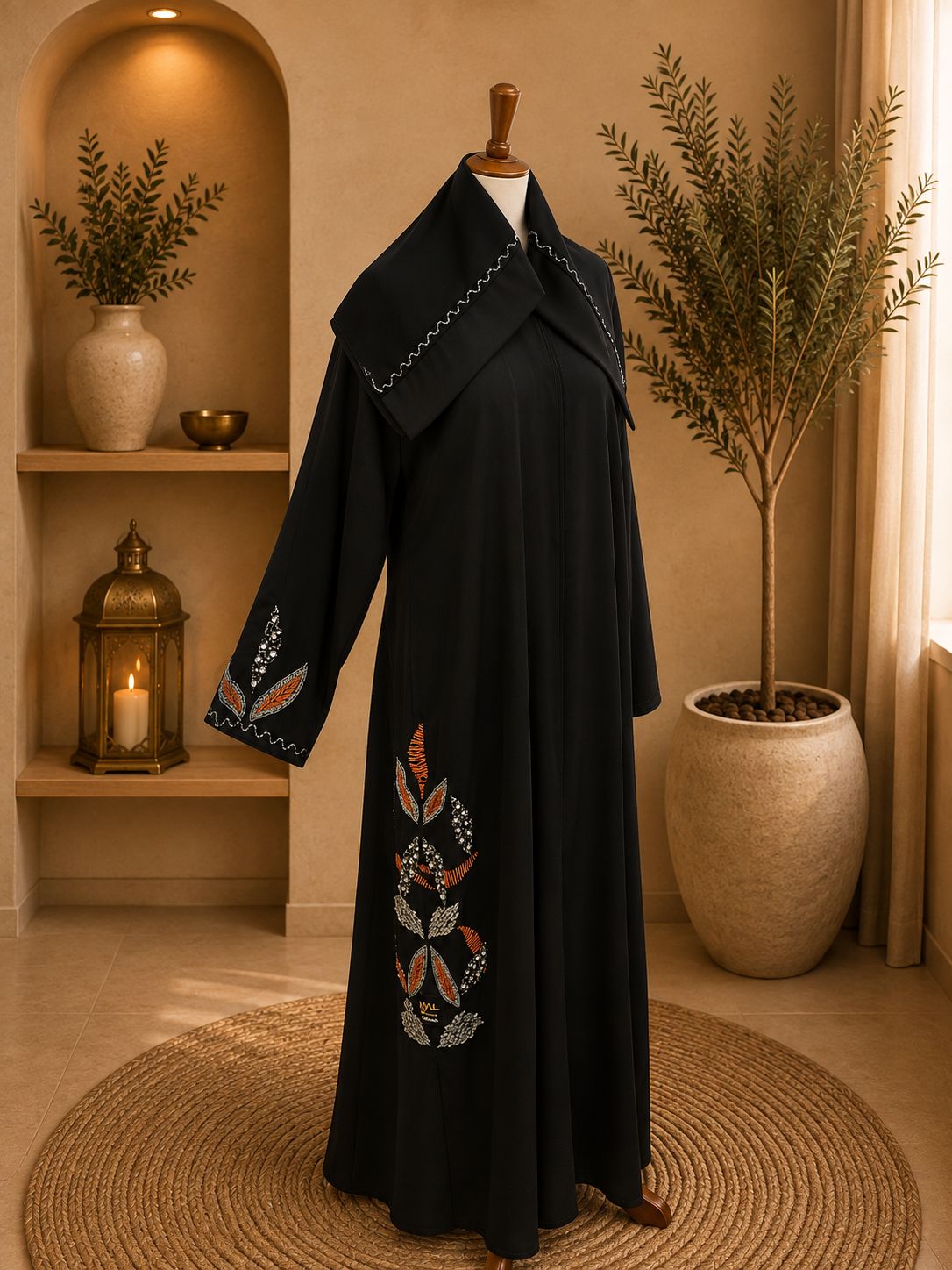 A1047 Korean Crepe Abaya