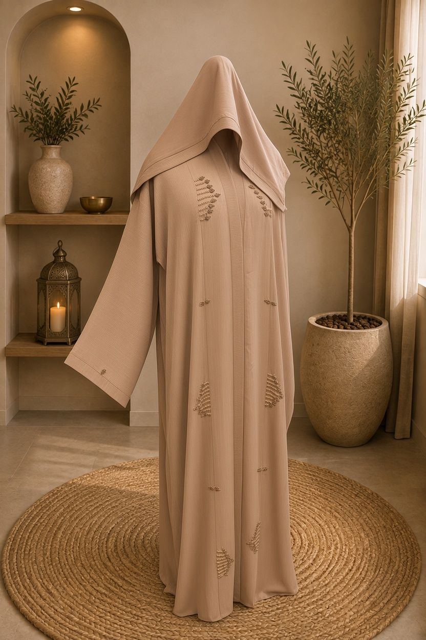 A1261 Crinkle Nada Abaya