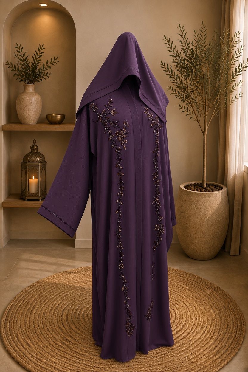 A1265 Crinkle Nada Abaya