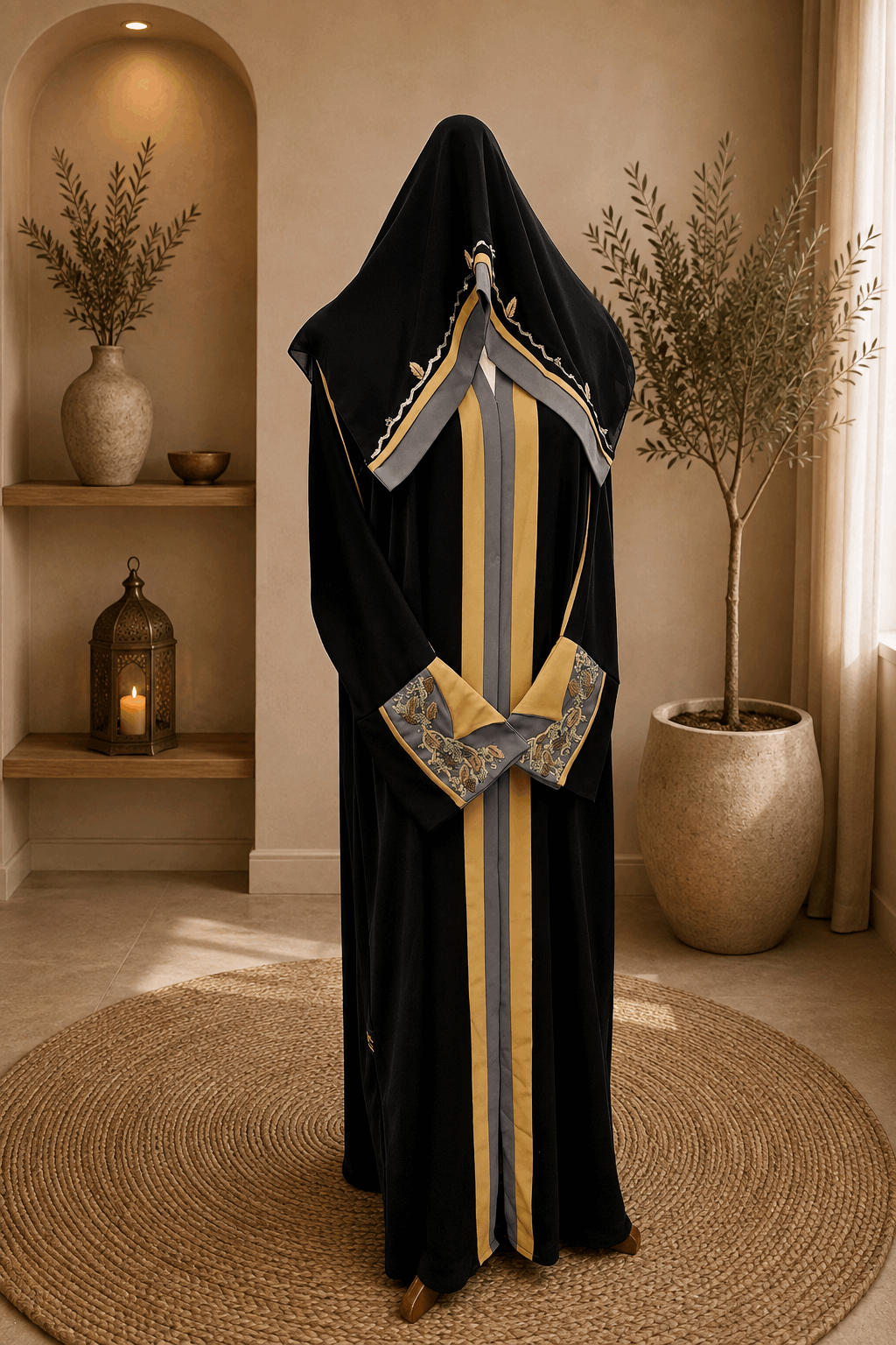 A1412 Korean Nada Abaya