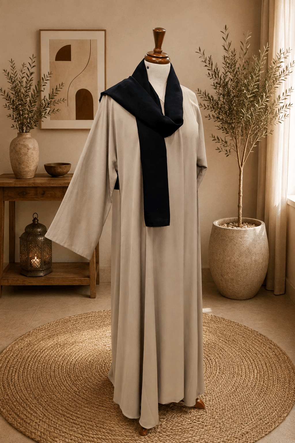 A1455 Crinkle Nada Abaya