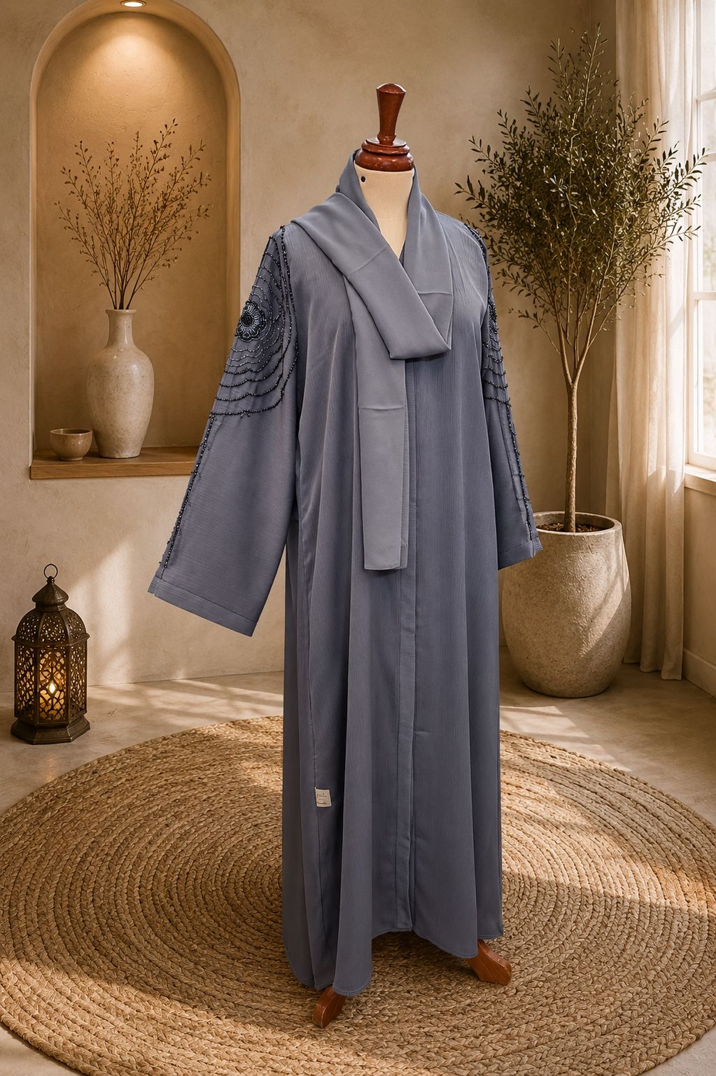 A1522 Crinkle Nada Abaya