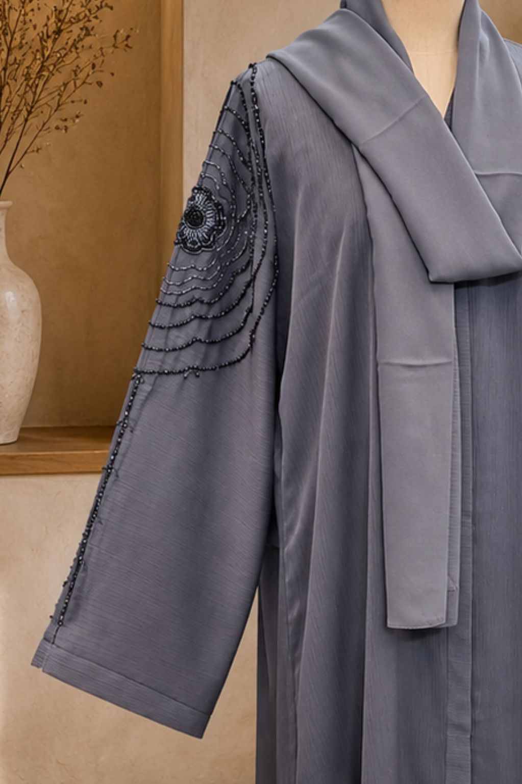 A1522 Crinkle Nada Abaya