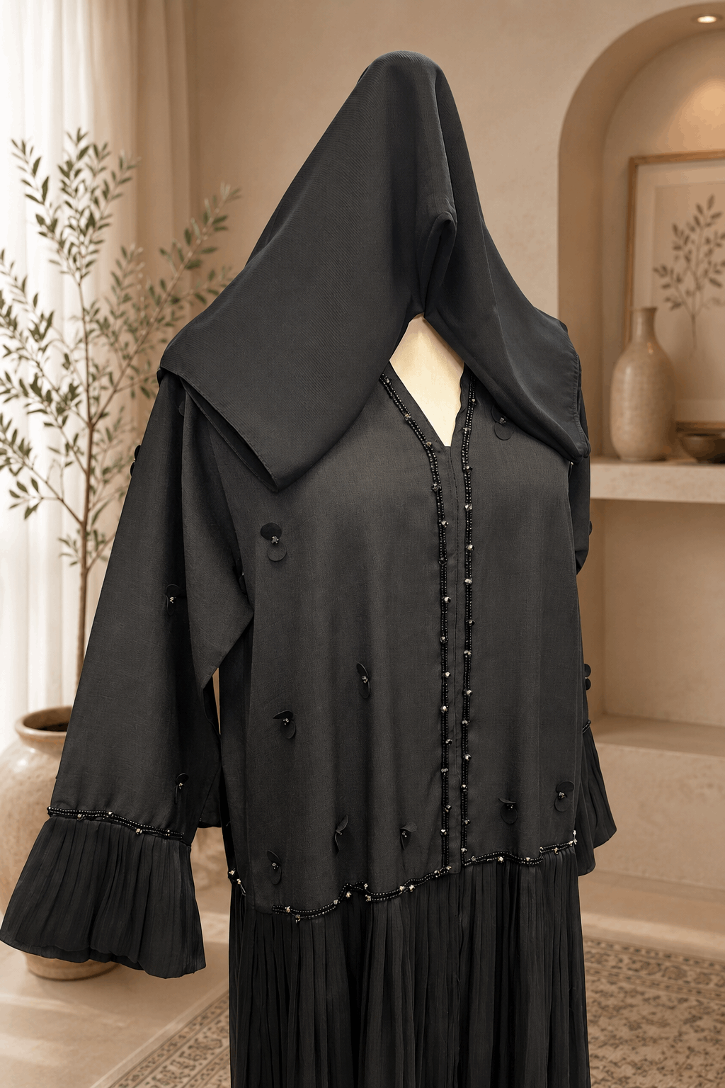 A1720 Crepe Abaya