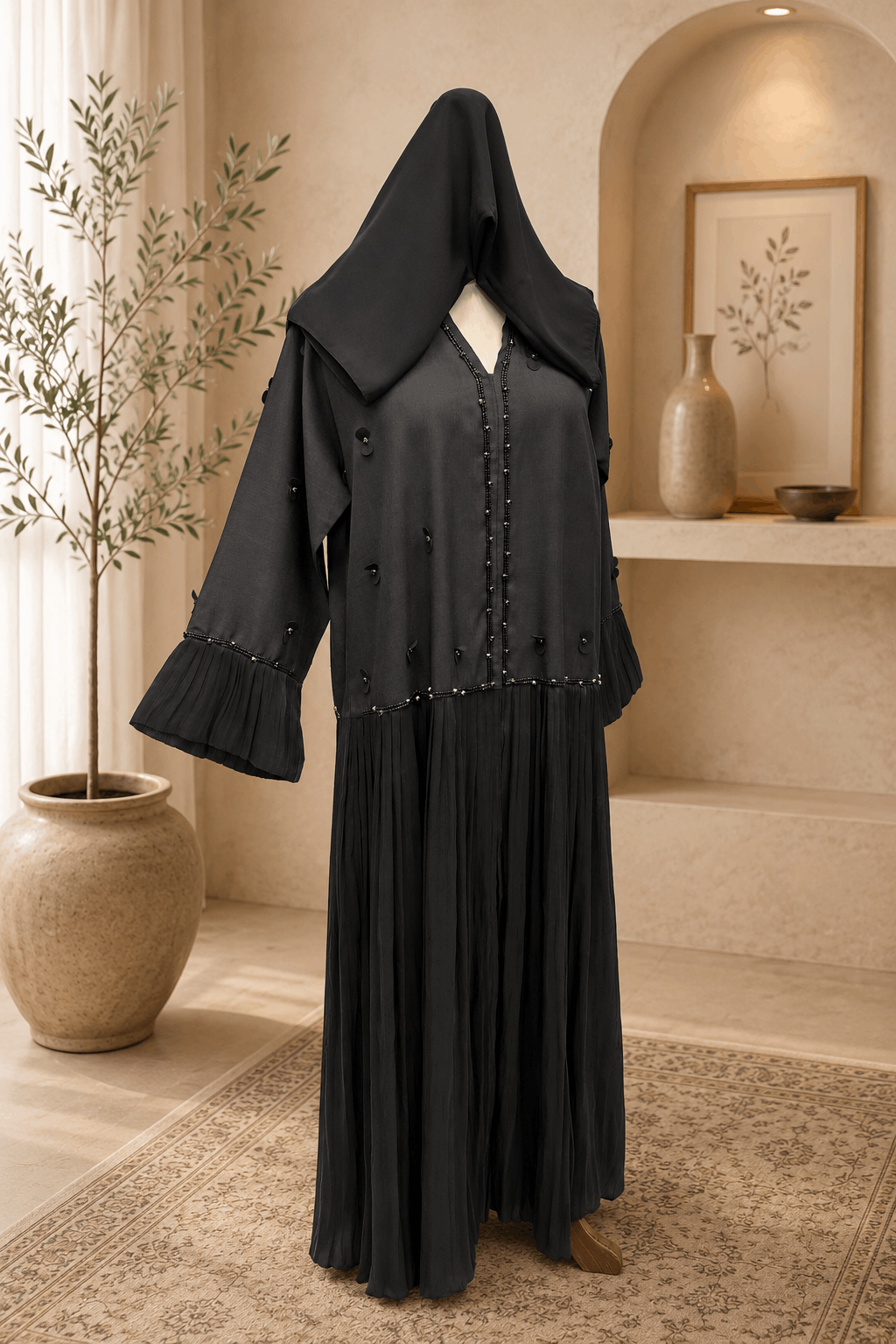 A1720 Crepe Abaya