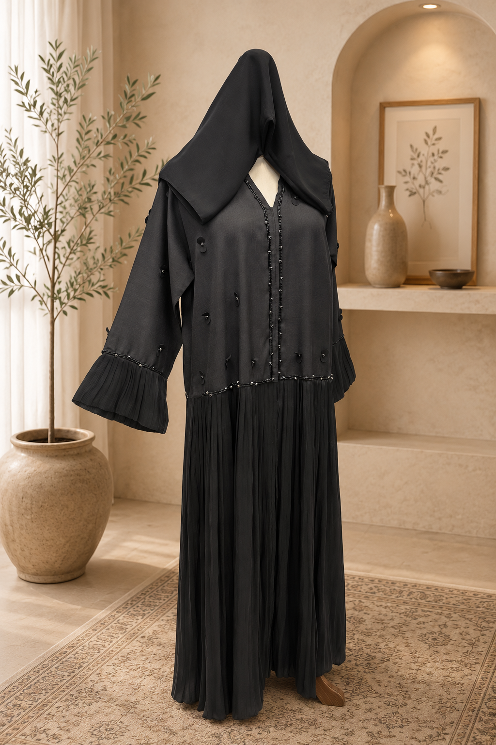 A1720 Crepe Abaya