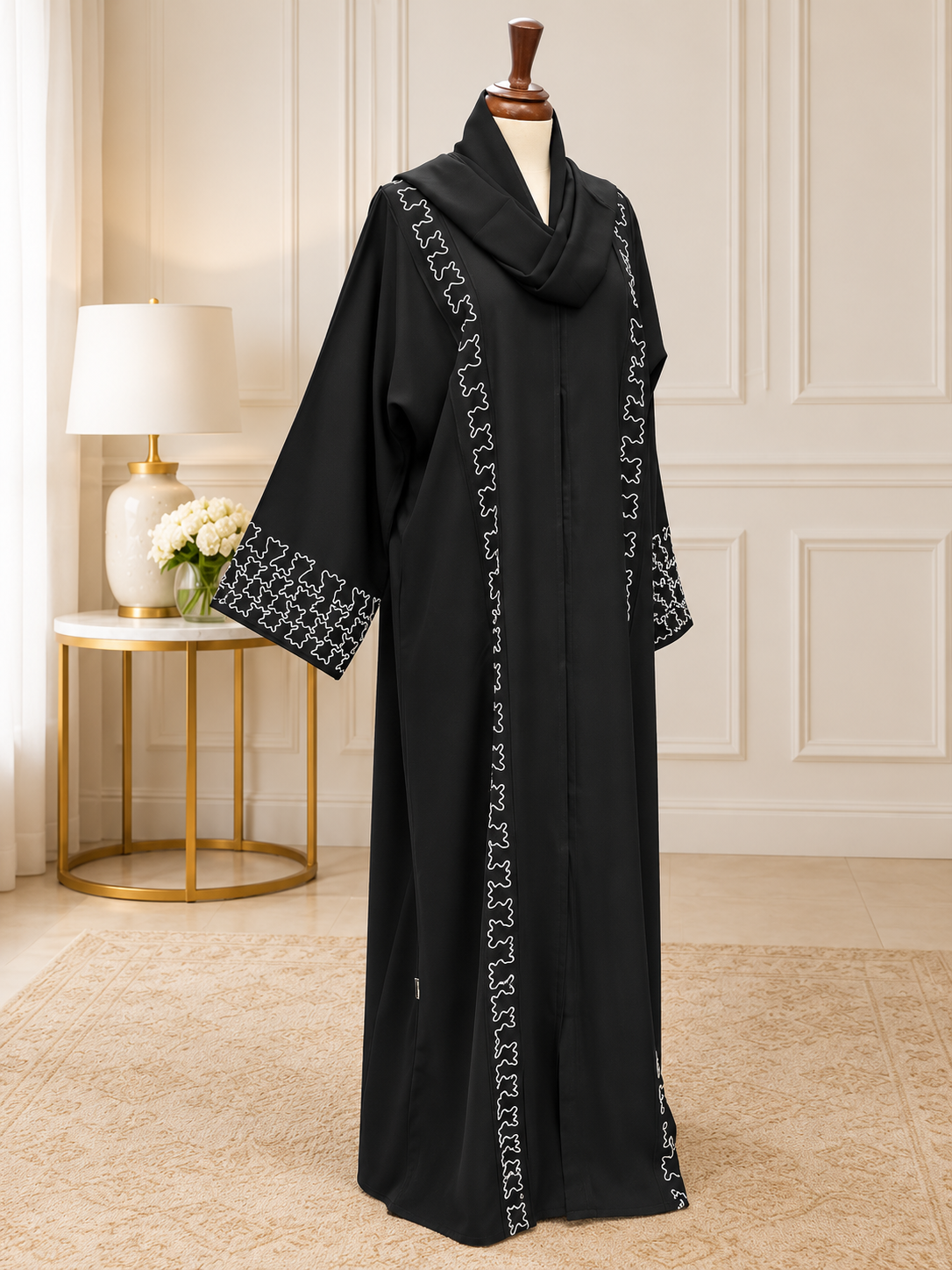 A1685 Crepe Abaya