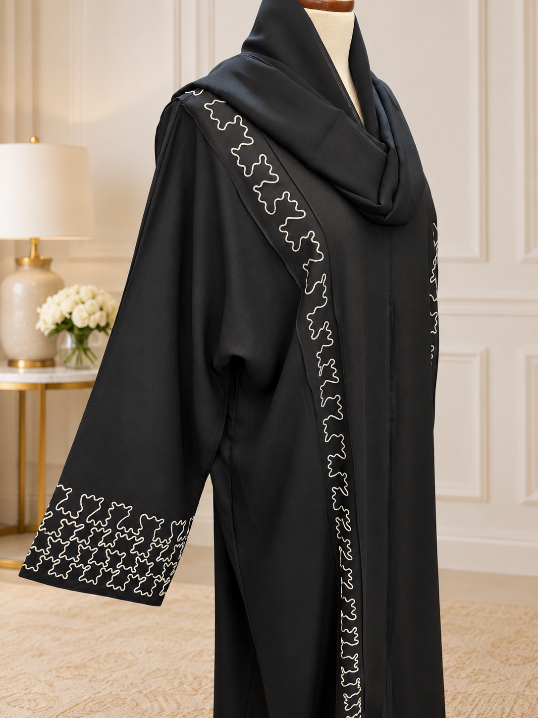 A1685 Crepe Abaya
