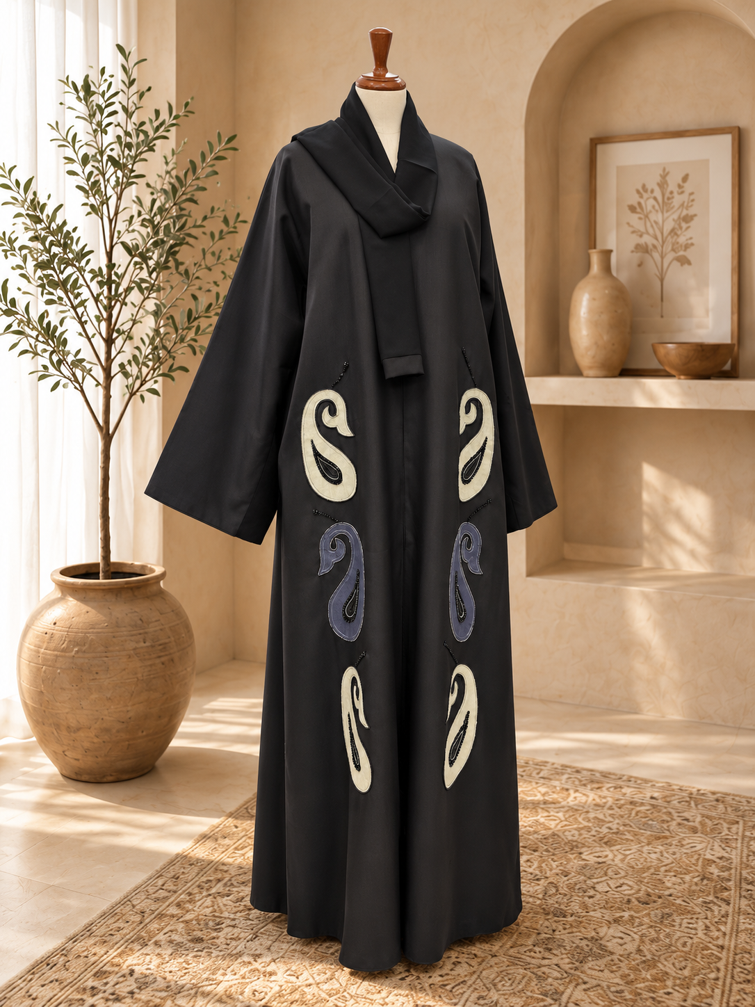 A1699 Crepe Abaya