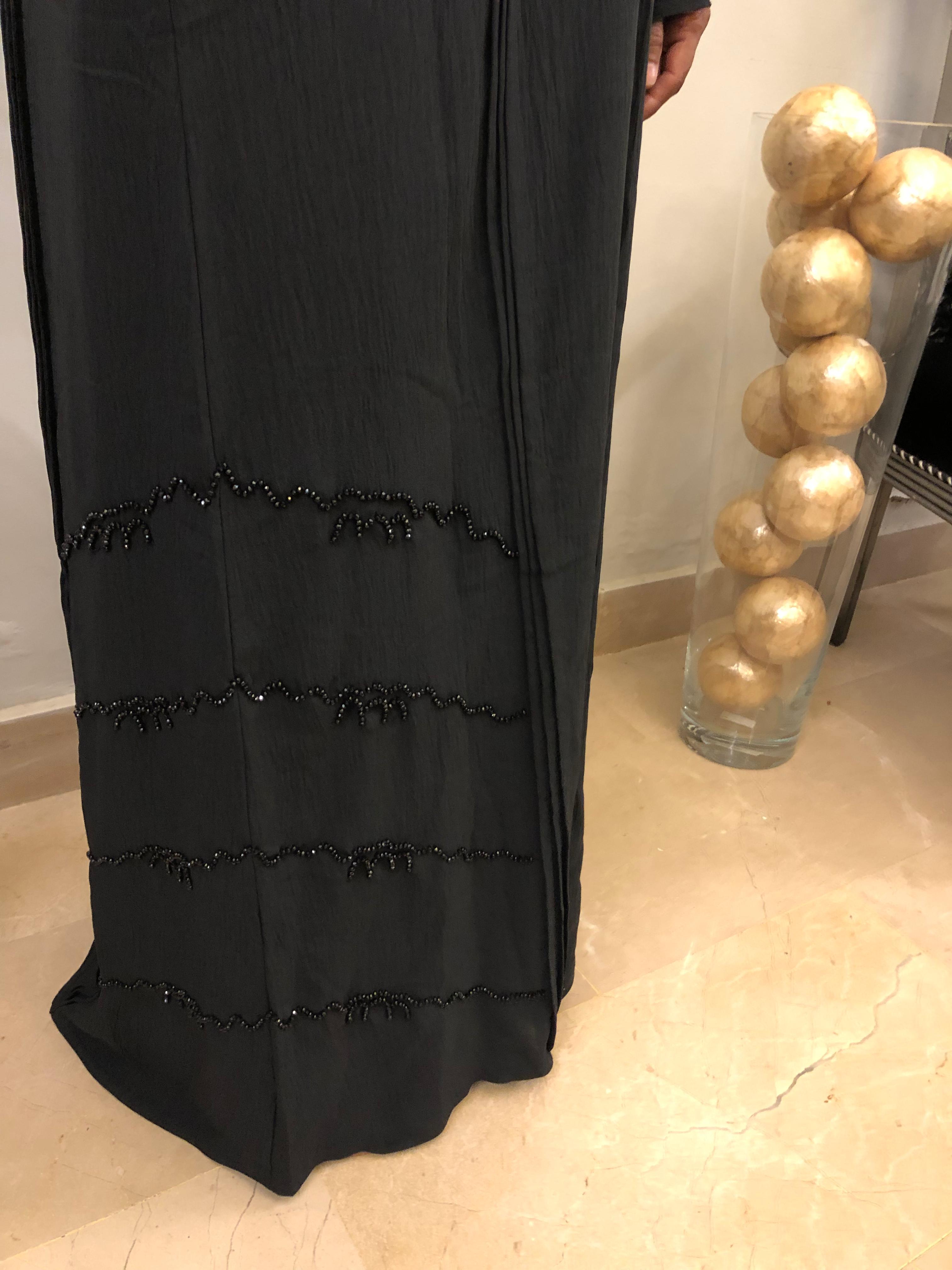 SH A780 Denim Crepe Abaya ASAL Abayas