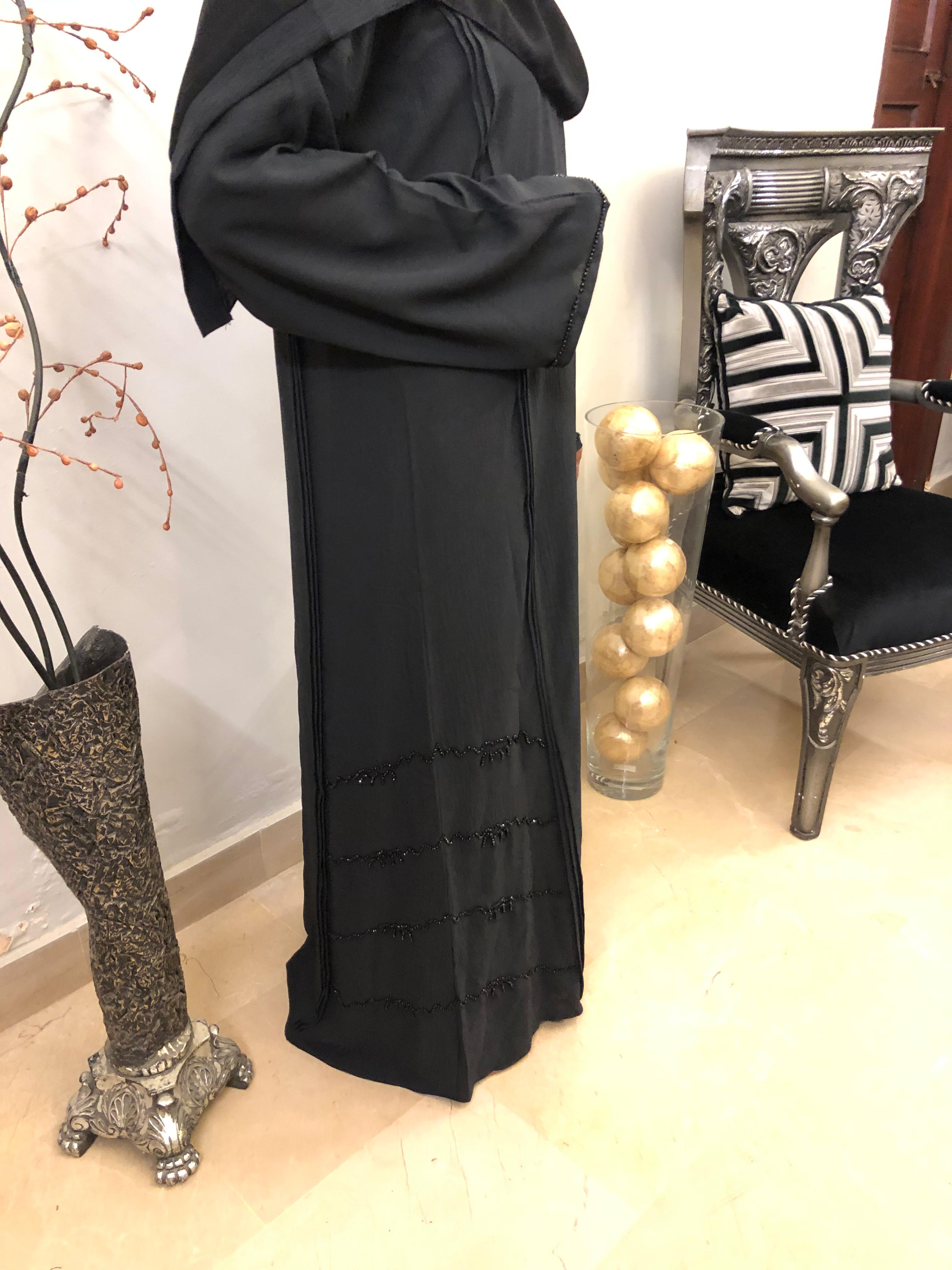 SH A780 Denim Crepe Abaya ASAL Abayas
