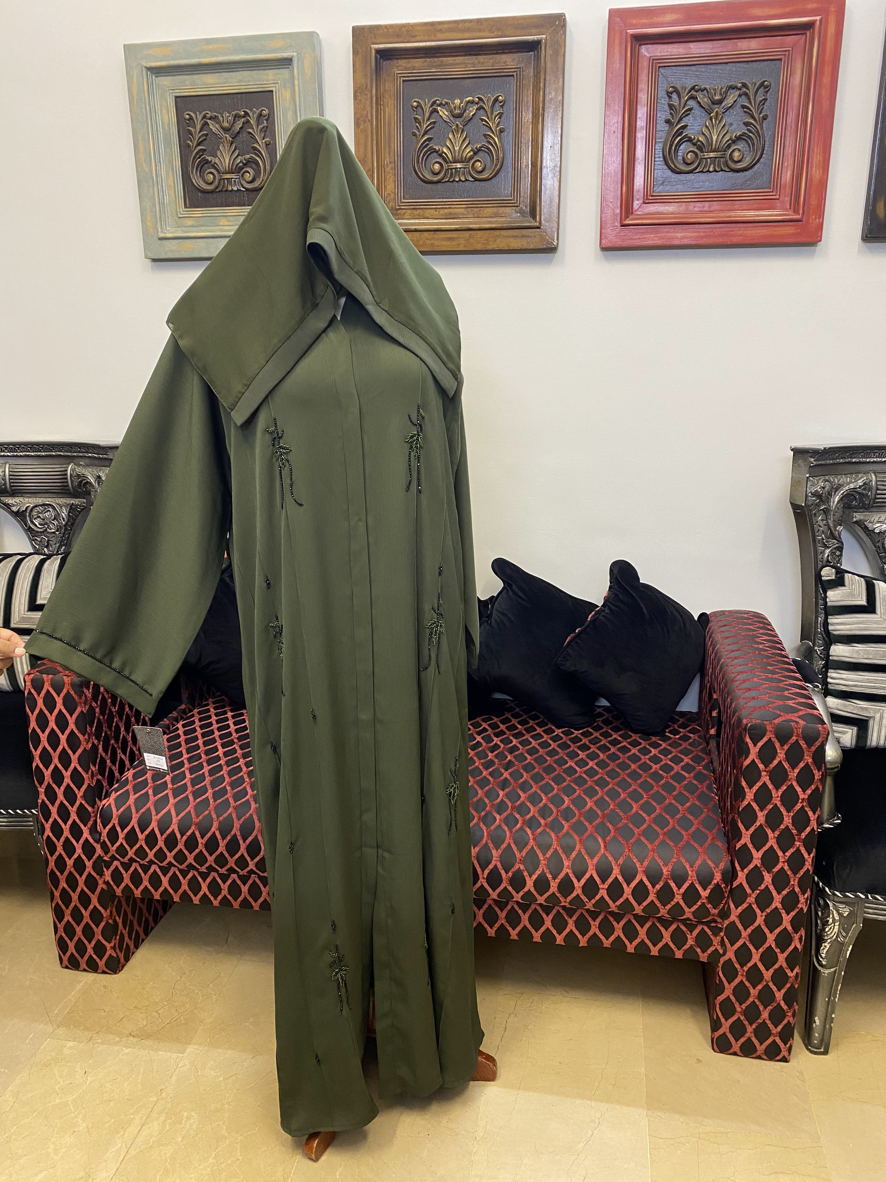 A1262 Crinkle Nada Abaya