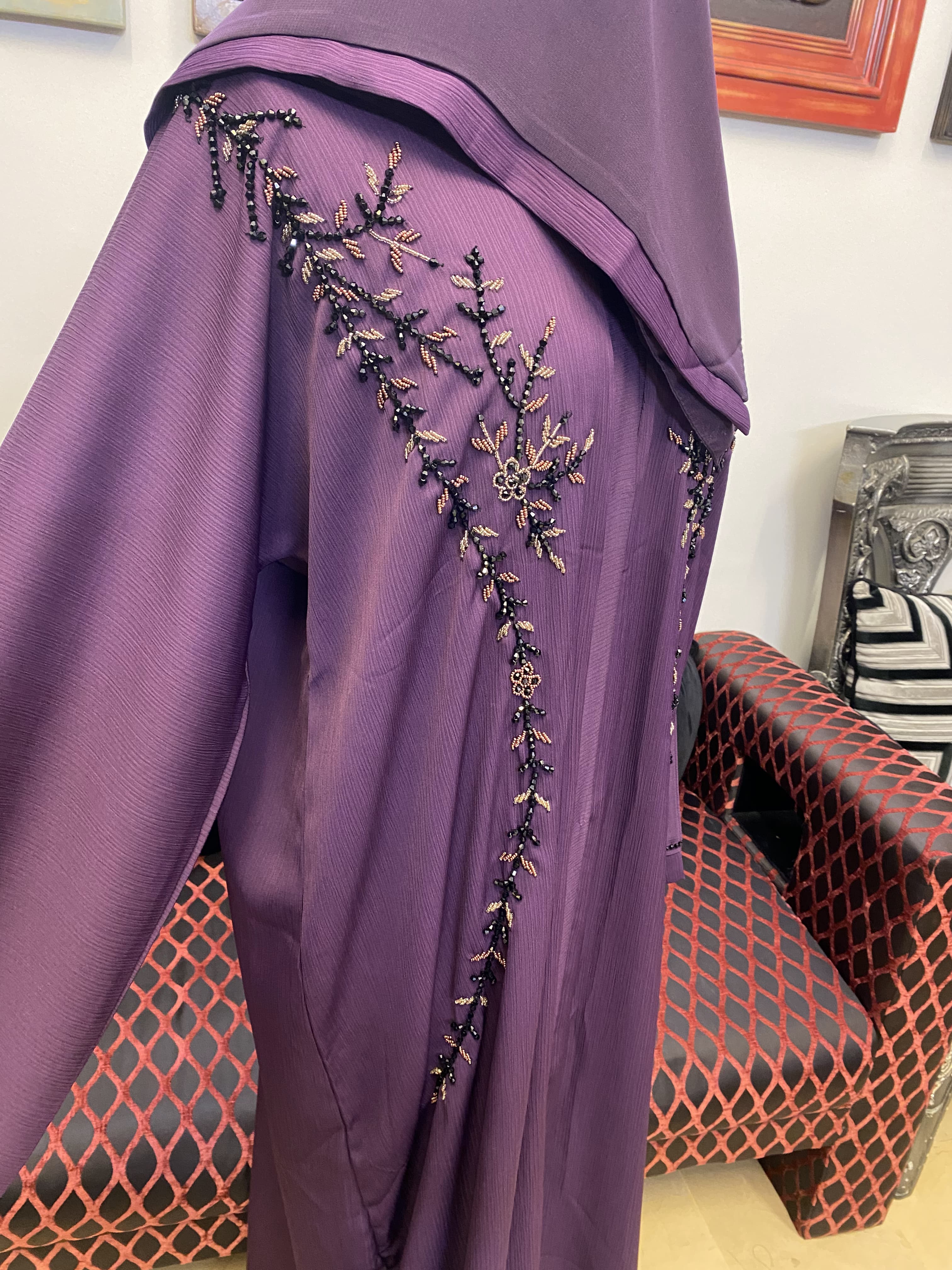 A1265 Crinkle Nada Abaya