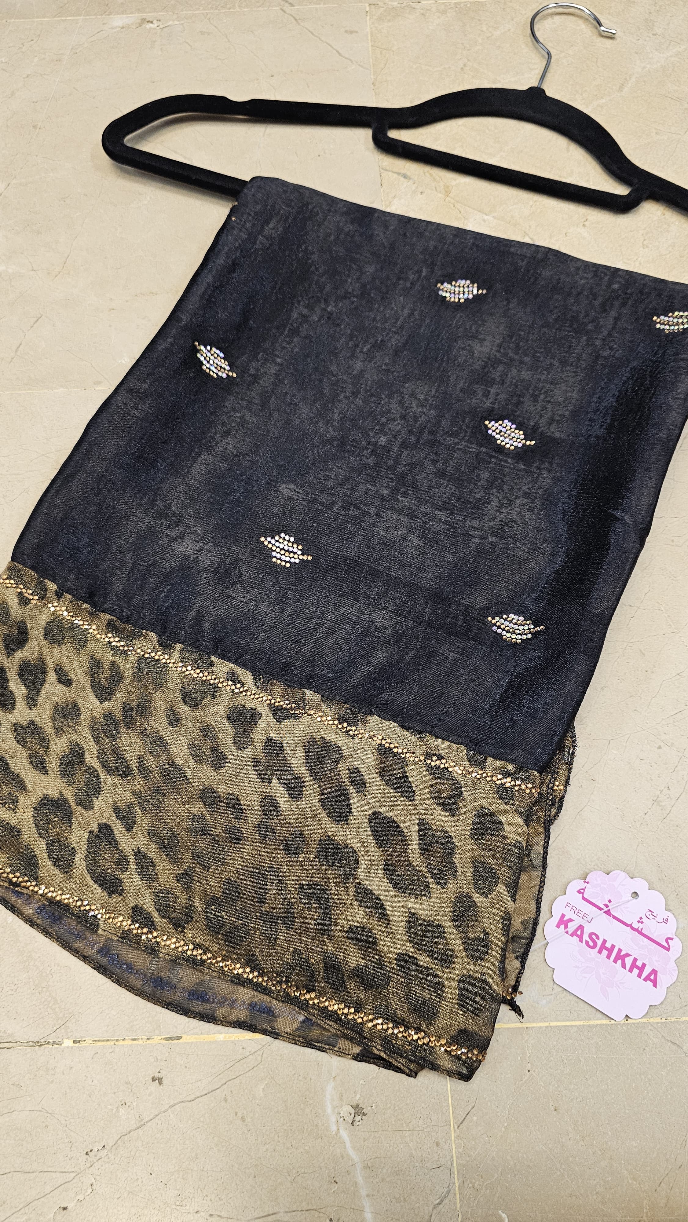 Shimmer Satin Cheetah Print Sheilah