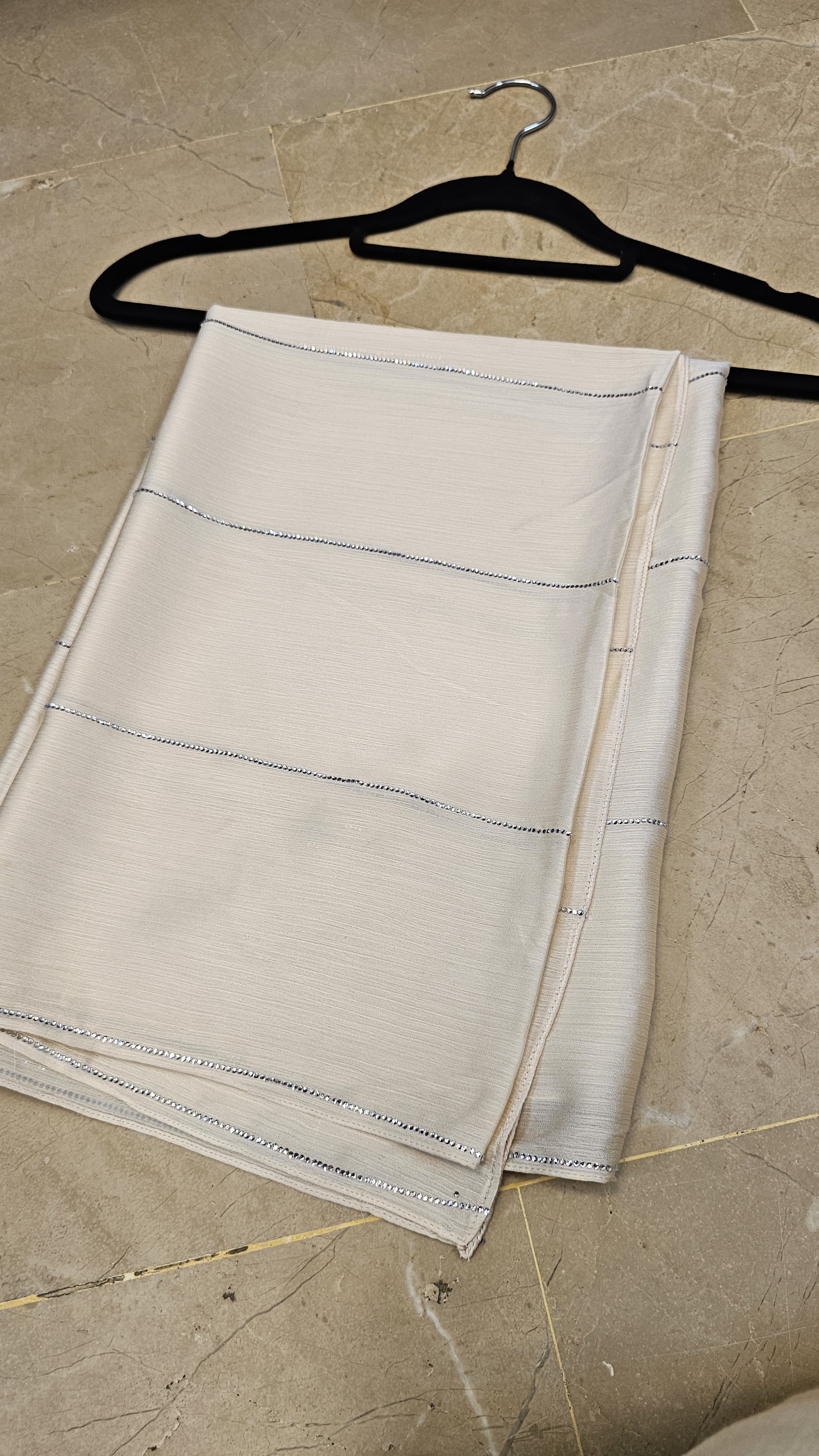 Crinkle Silk Sheilah with Stones