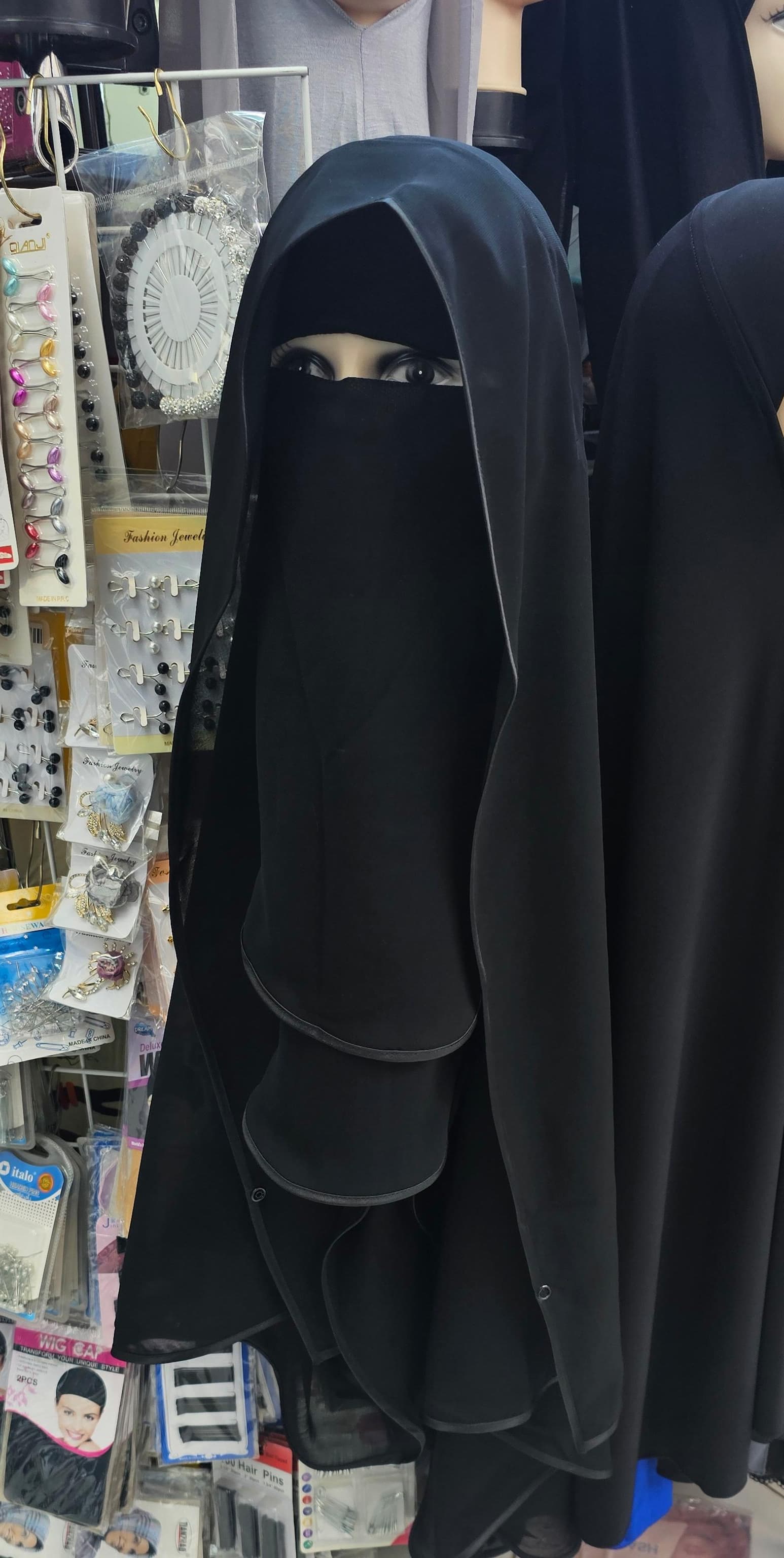 Long 2 Layer Niqaab with Head Cover