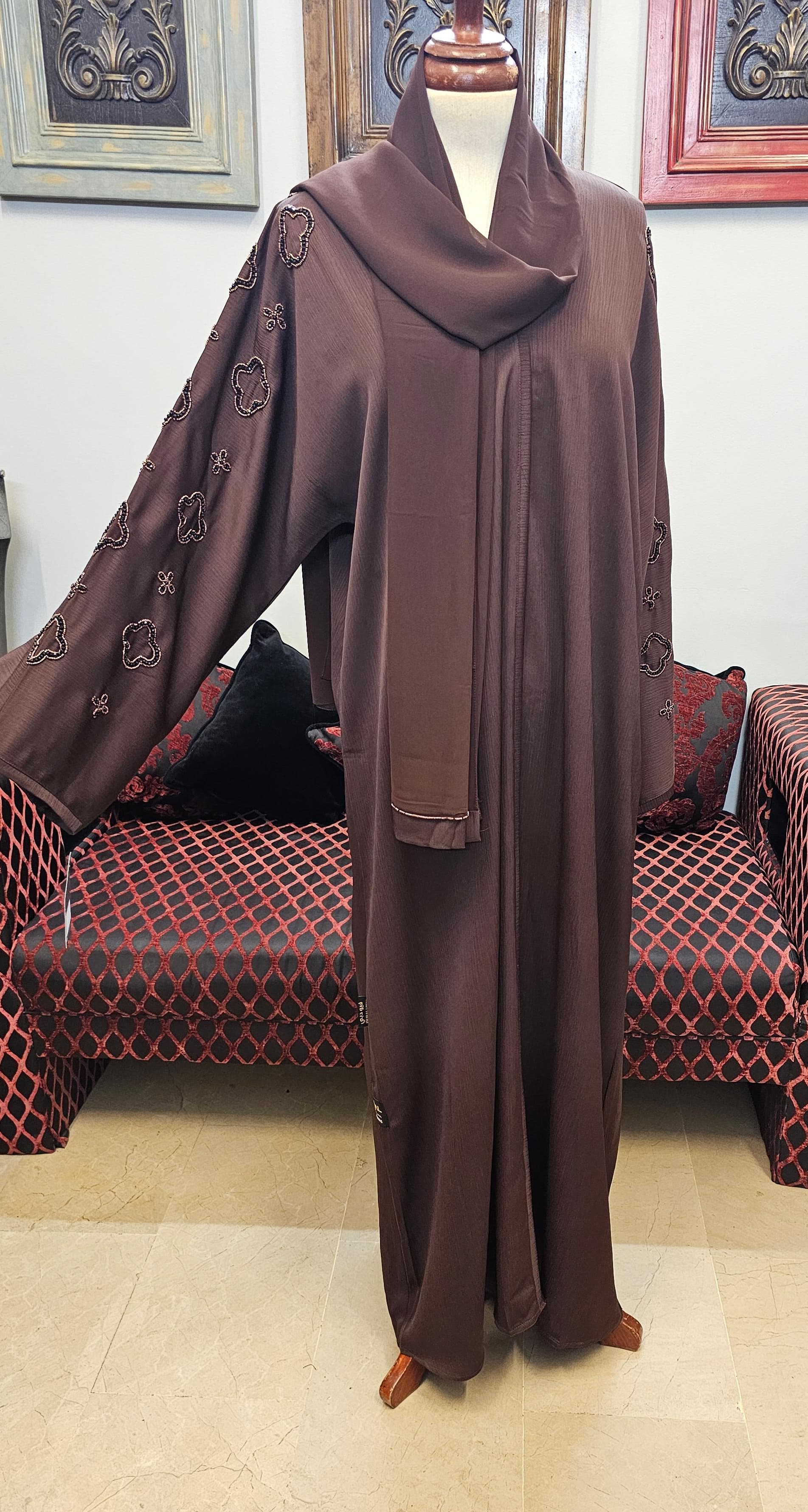 A1459 Crinkle Nada Abaya