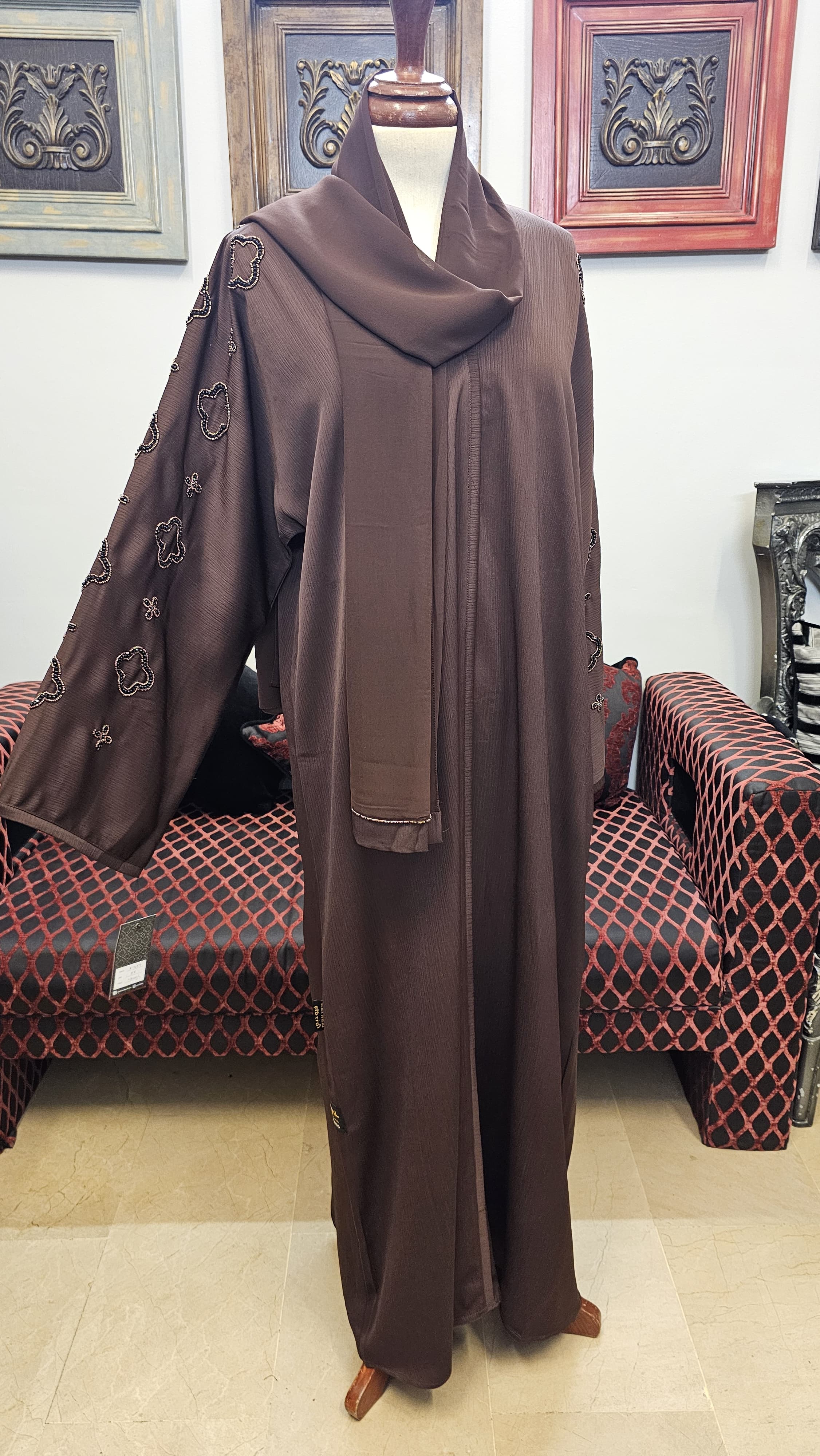 A1459 Crinkle Nada Abaya