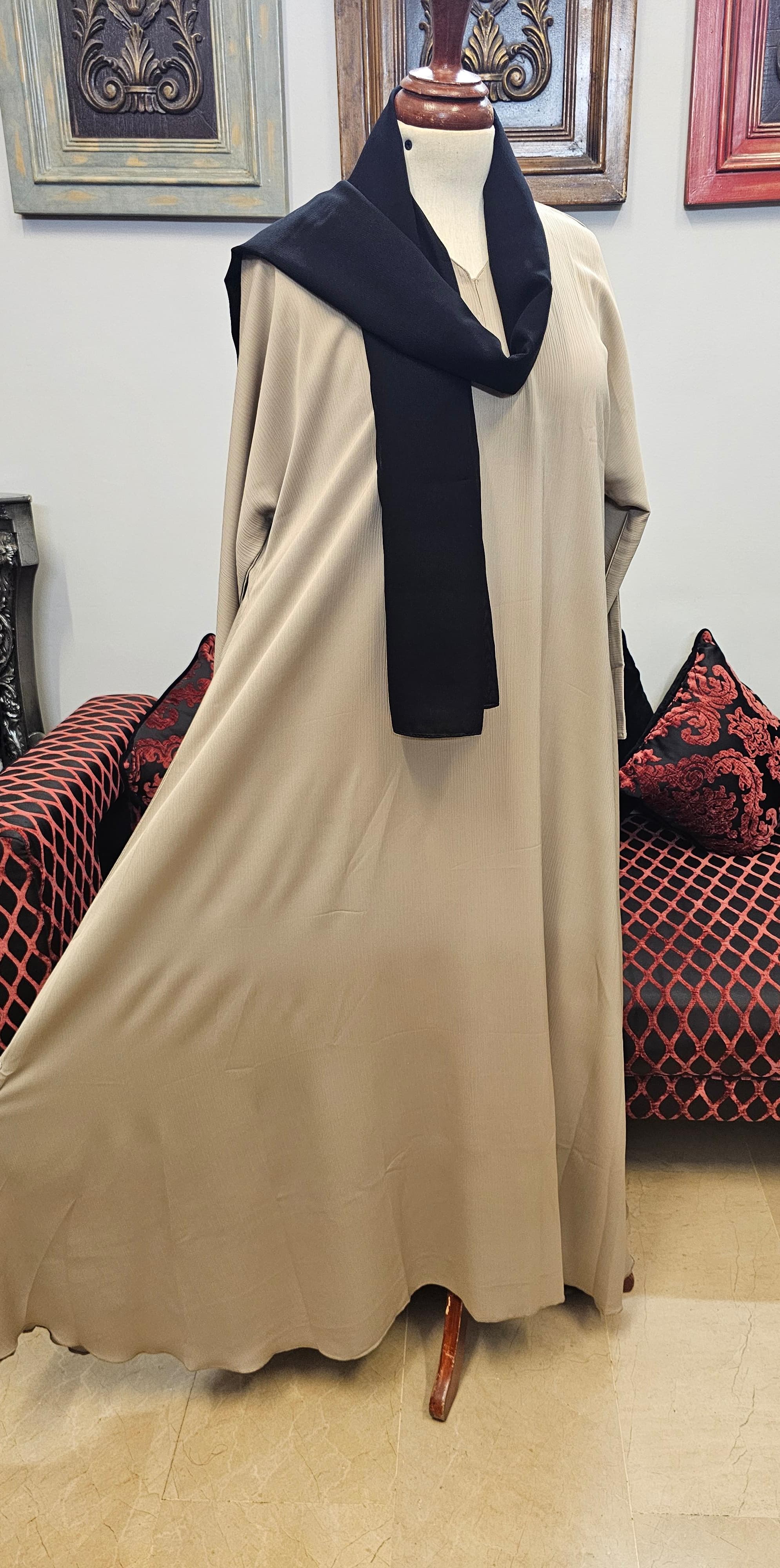 A1455 Crinkle Nada Abaya
