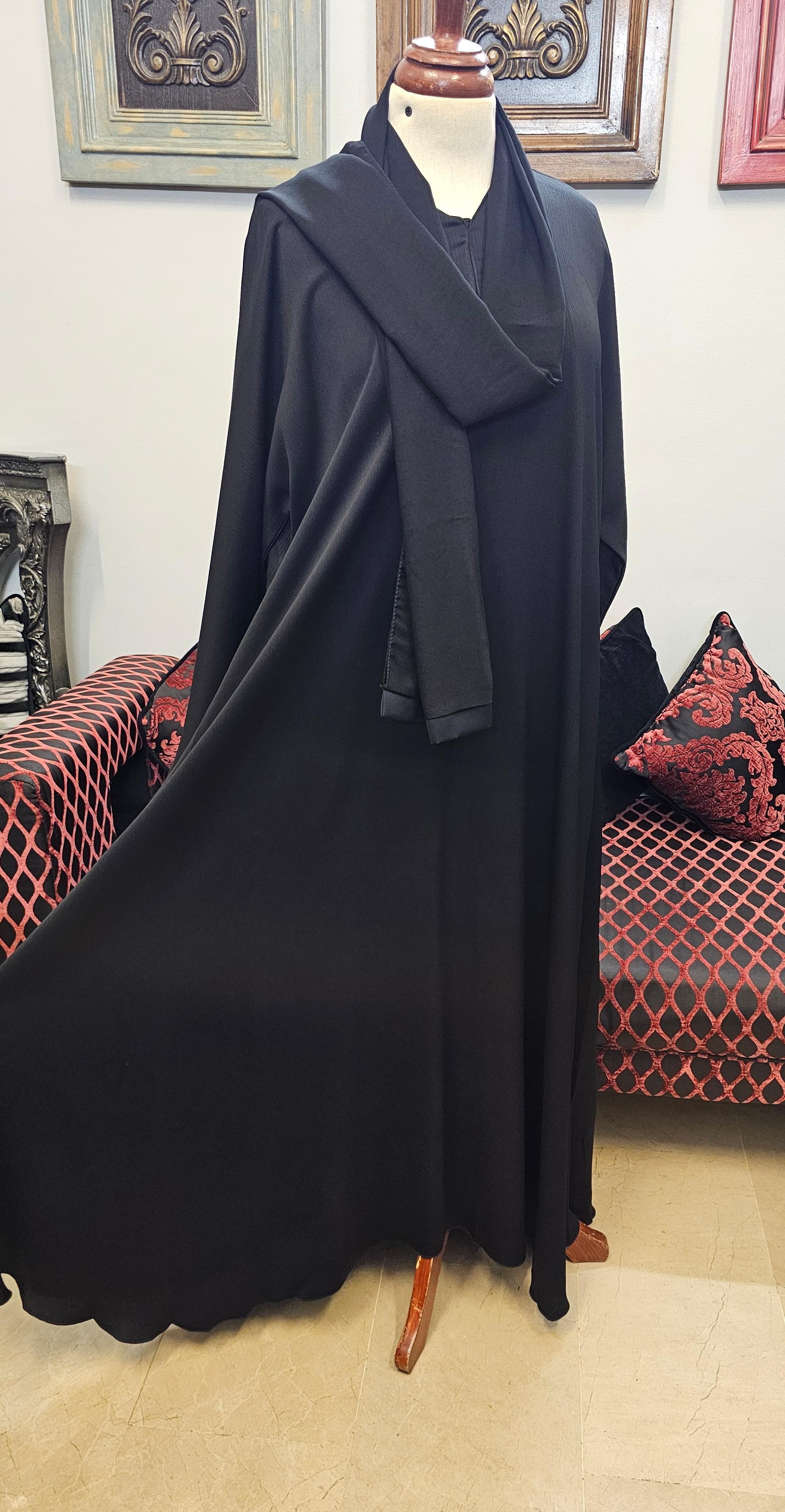 A1455 Crinkle Nada Abaya