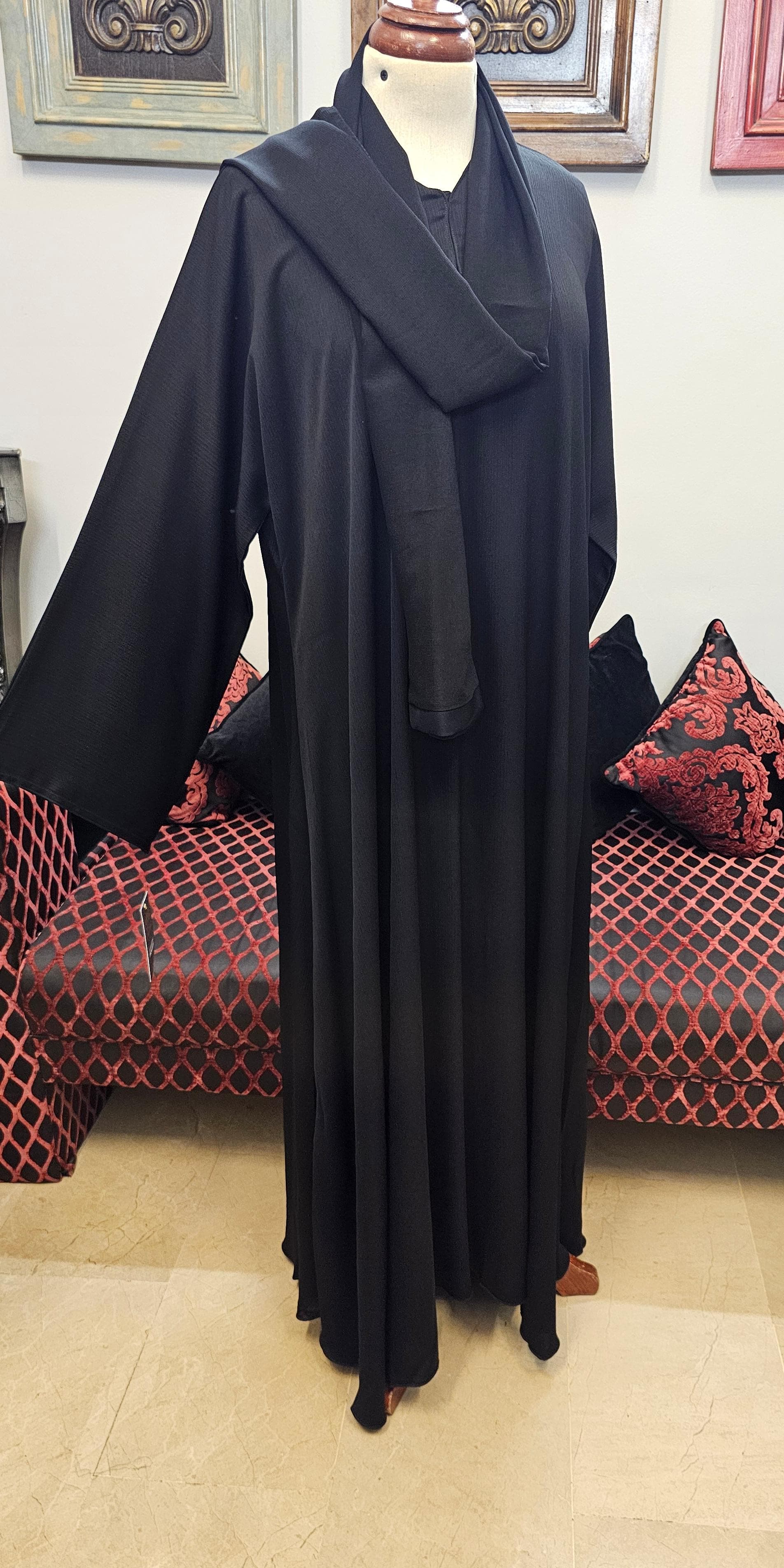 A1455 Crinkle Nada Abaya