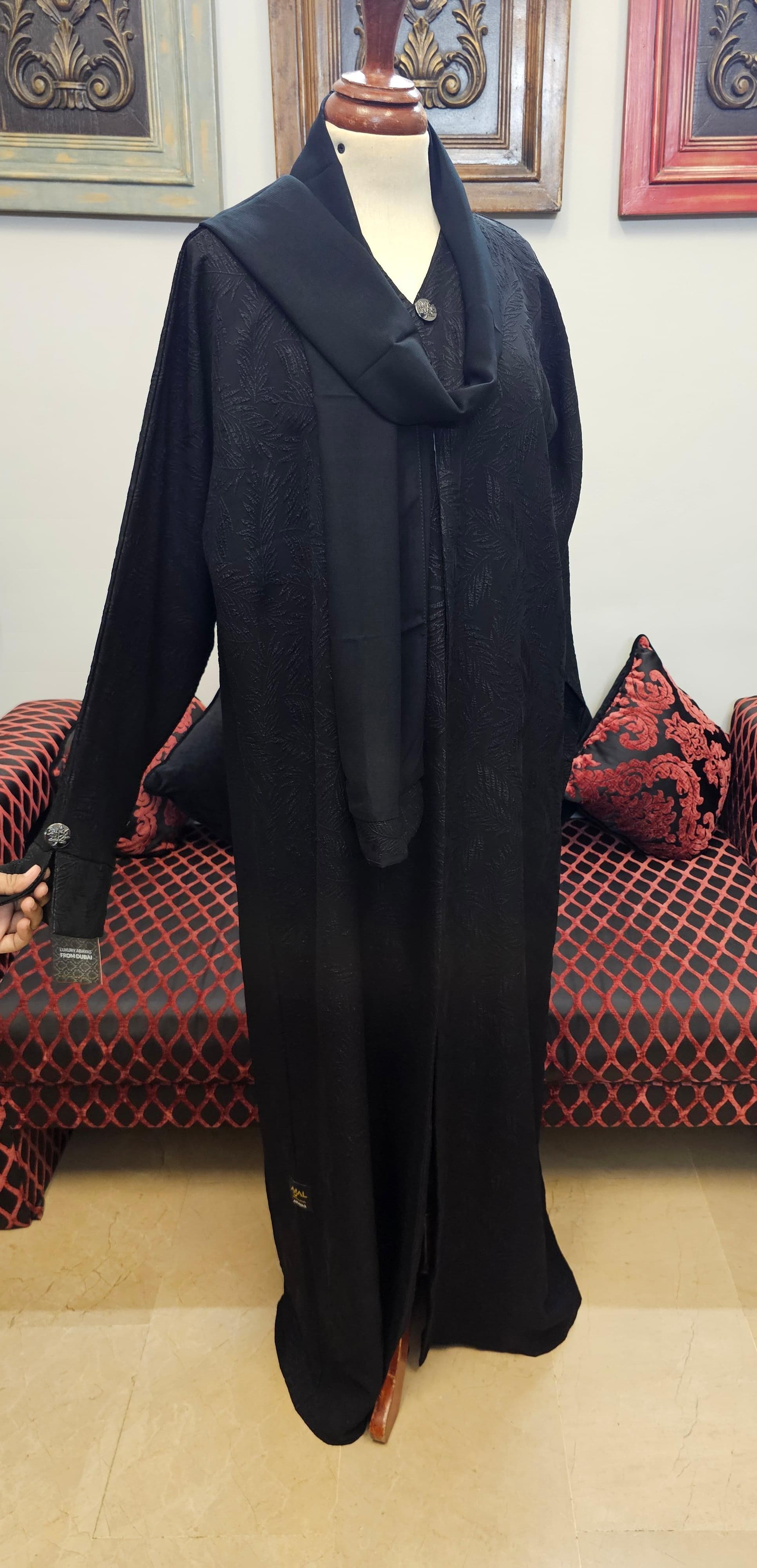 A1483 Embossed Nada Abaya