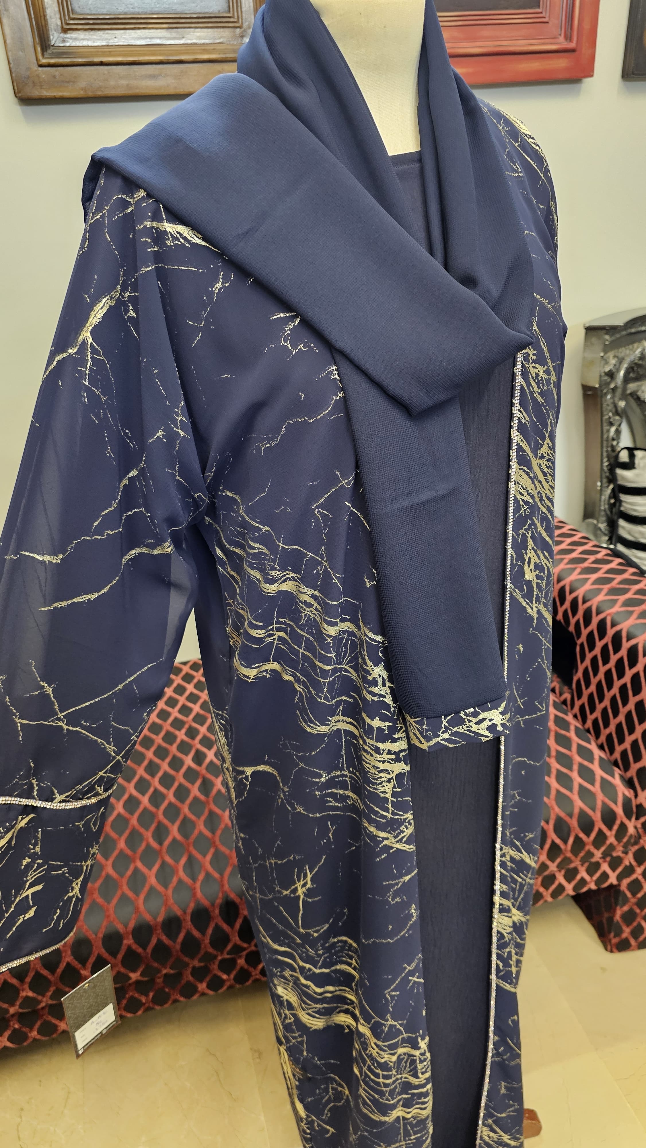 A1441 Chhiffon Abaya