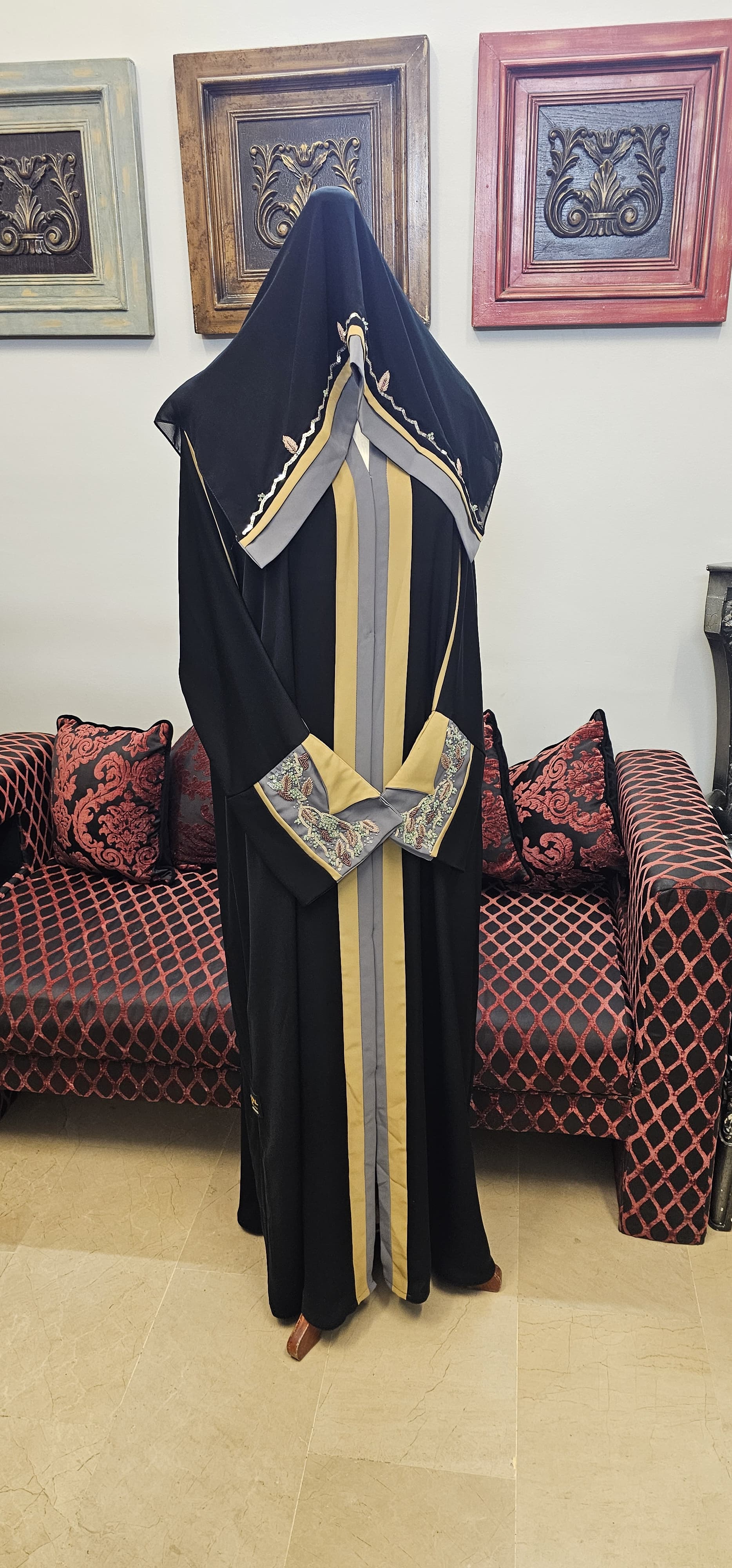 A1412 Korean Nada Abaya