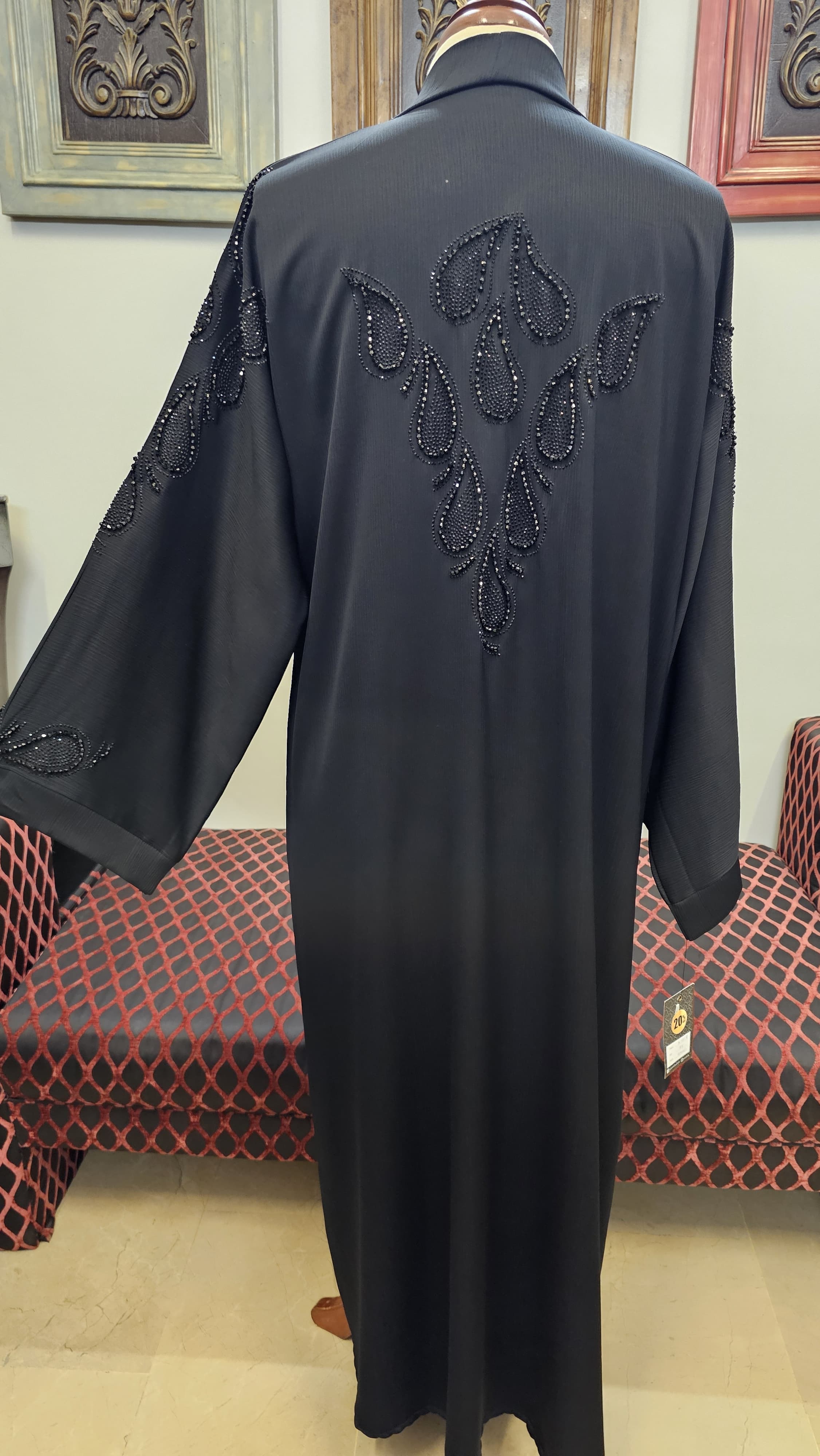A1018 Crinkle Nada Abaya