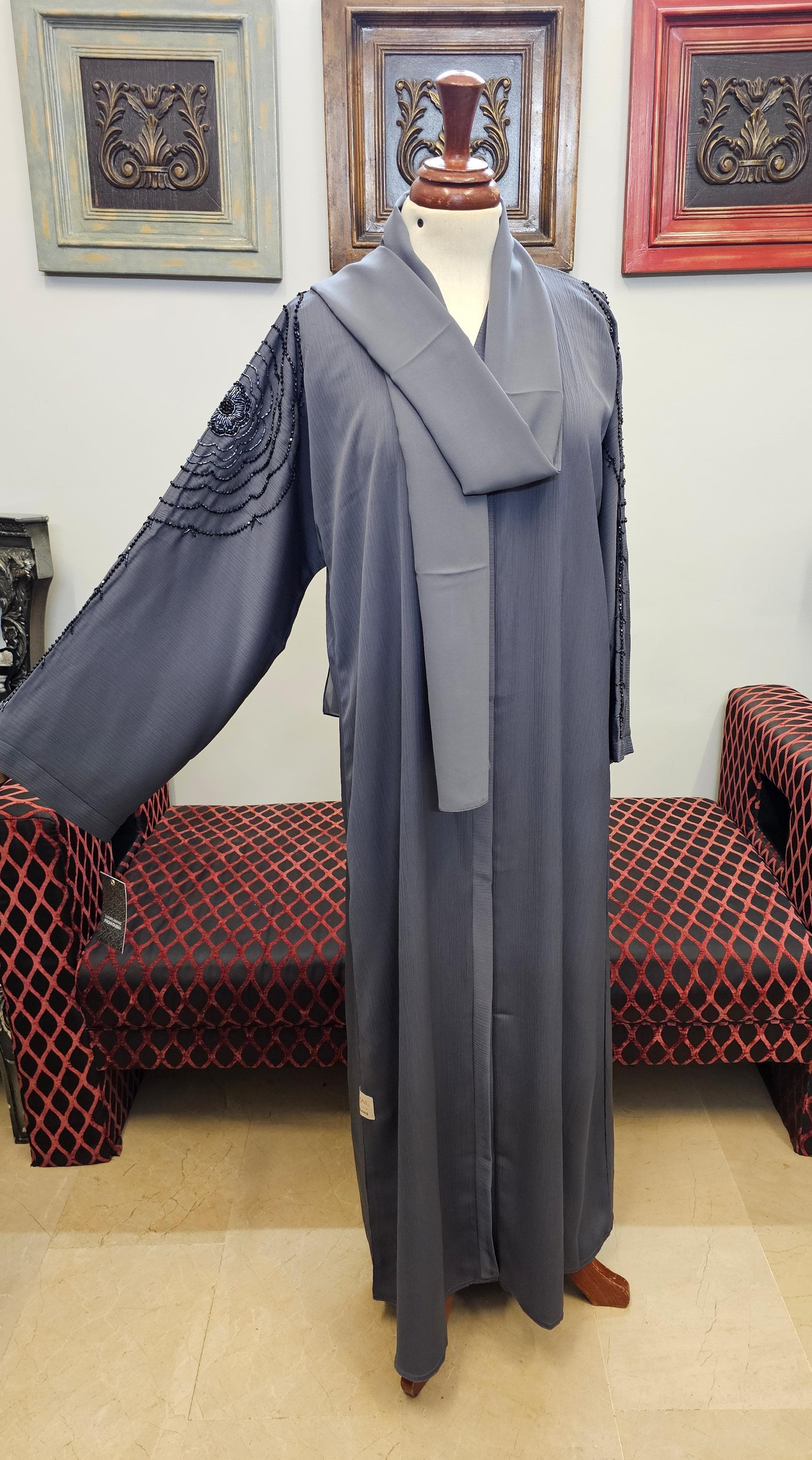 A1522 Crinkle Nada Abaya