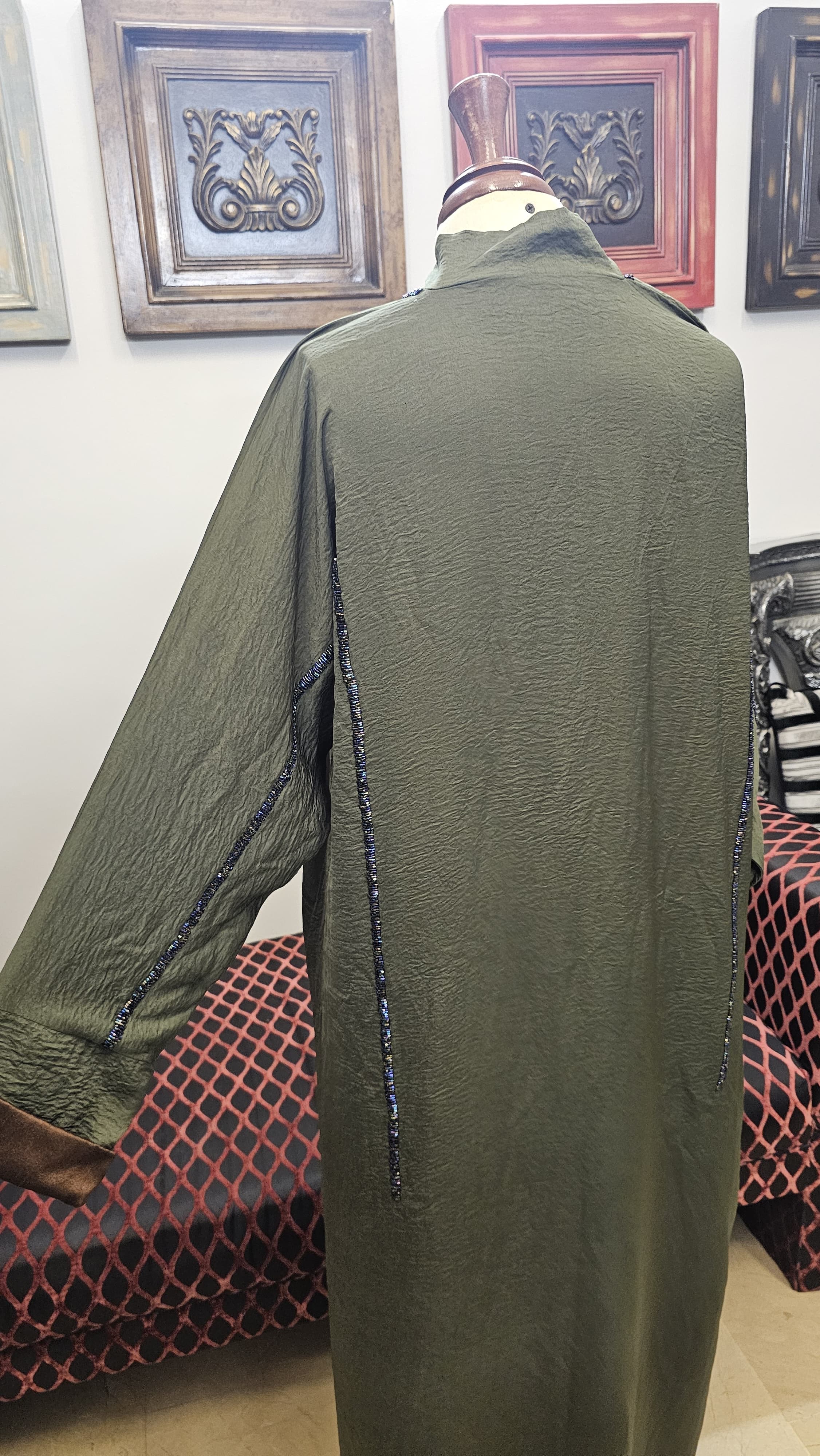 A1474 Hareer Maksoor Abaya