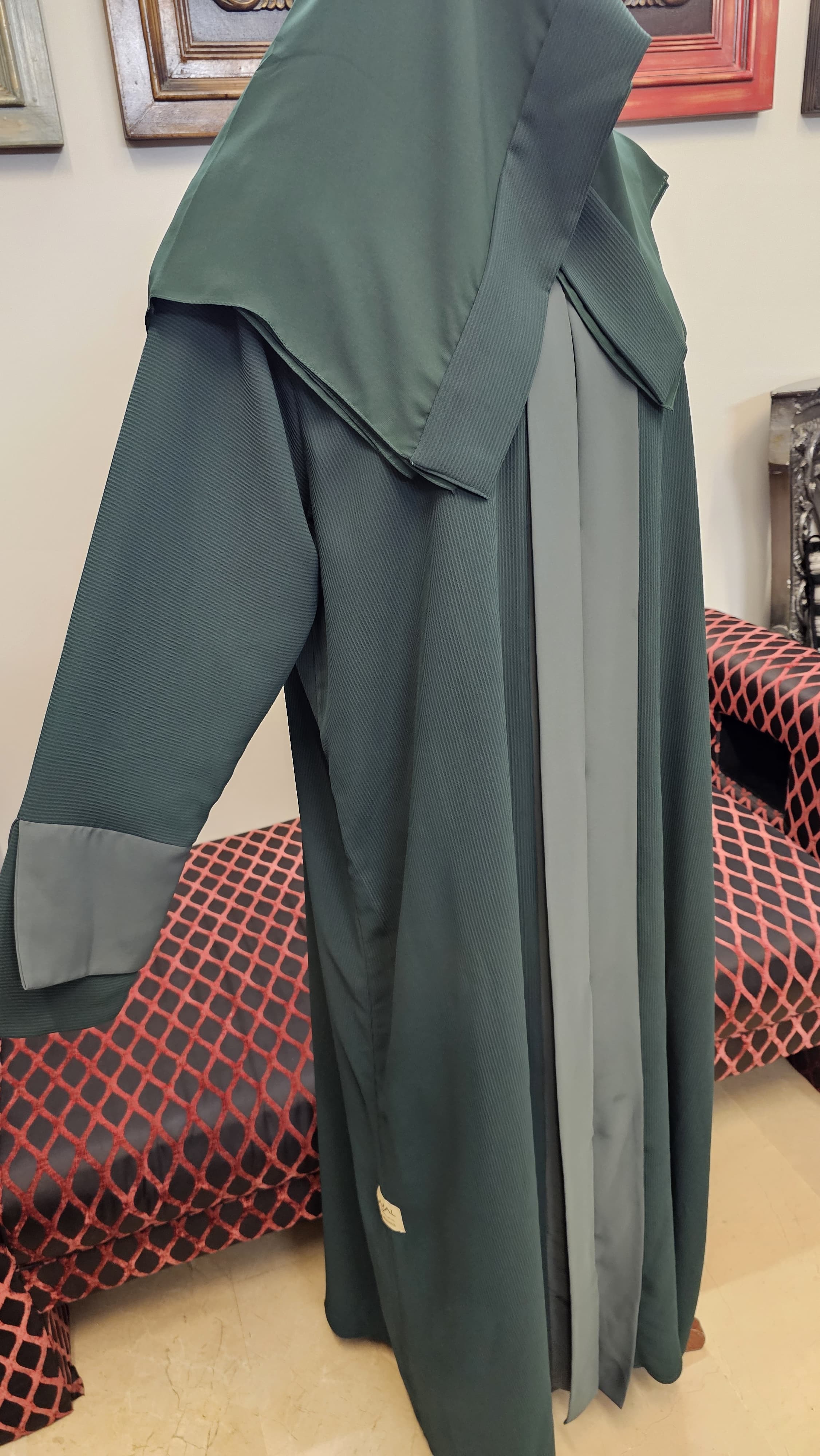 A1471 Zigzag Abaya