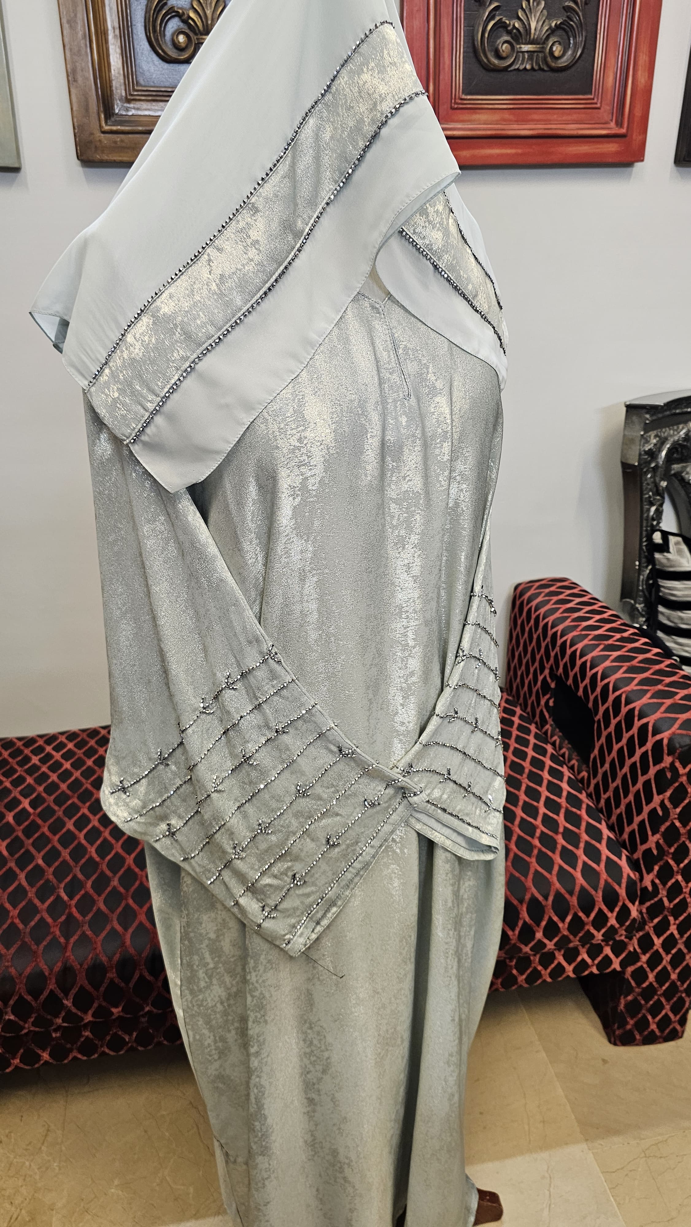 A1364-K Shimmer Brosha Abaya