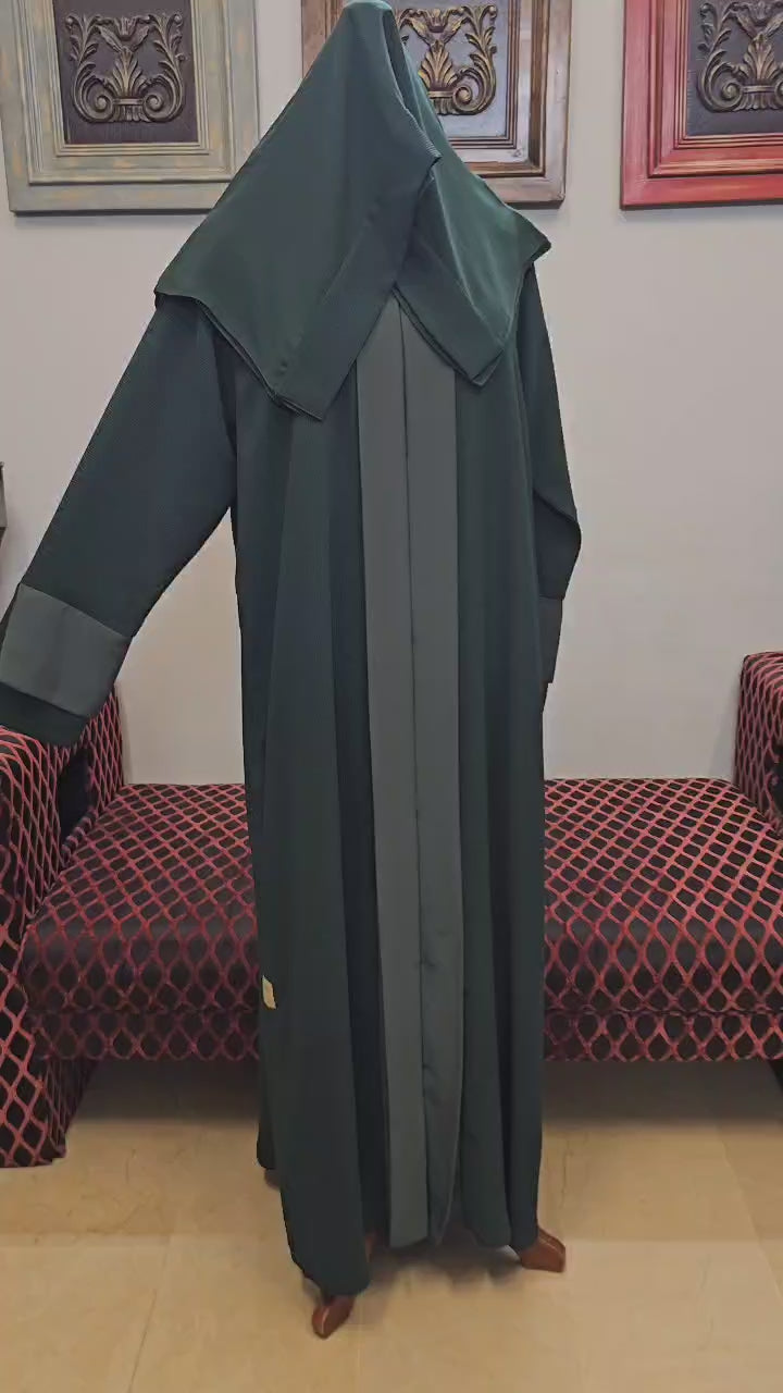 A1471 Zigzag Abaya