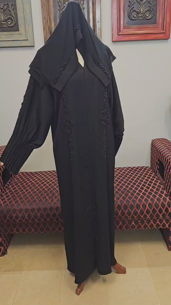 A1221 Korean Crinkle Nada Abaya