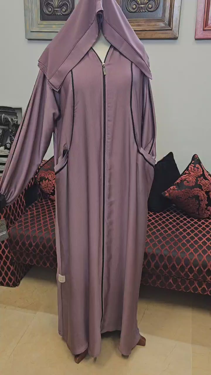 A1394 Hareer Maksoor Abaya
