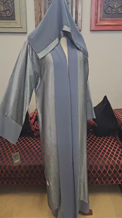 A1607C Crush Silk Abaya
