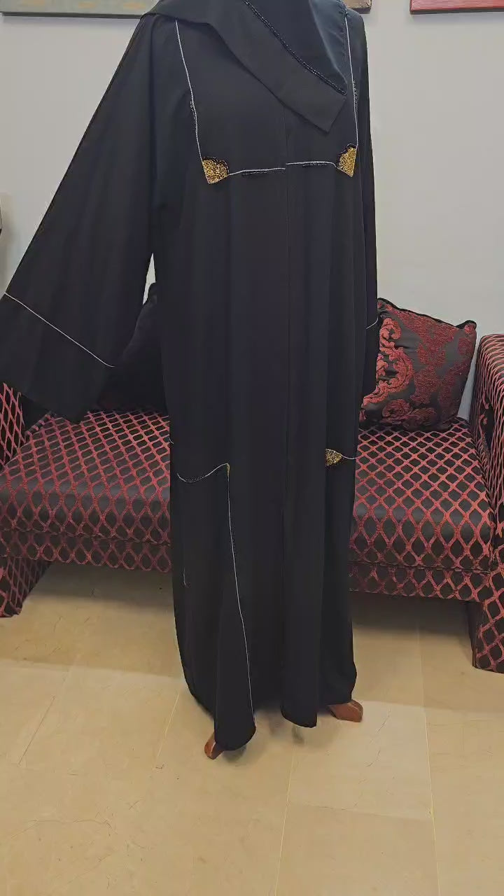 A1536 Korean Crepe Abaya