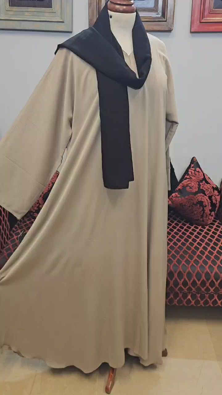 A1455 Crinkle Nada Abaya