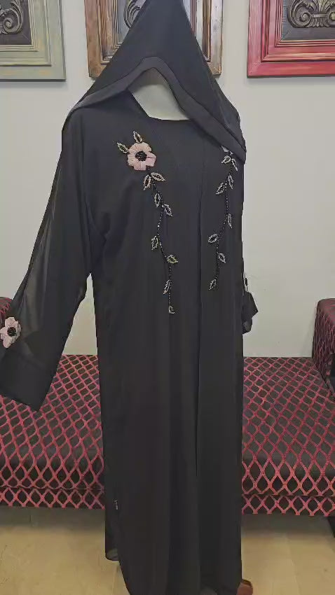 A1688 Chiffon Abaya