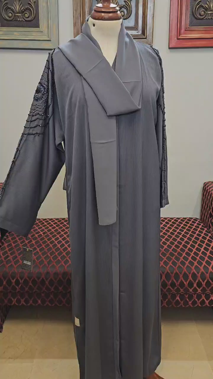 A1522 Crinkle Nada Abaya