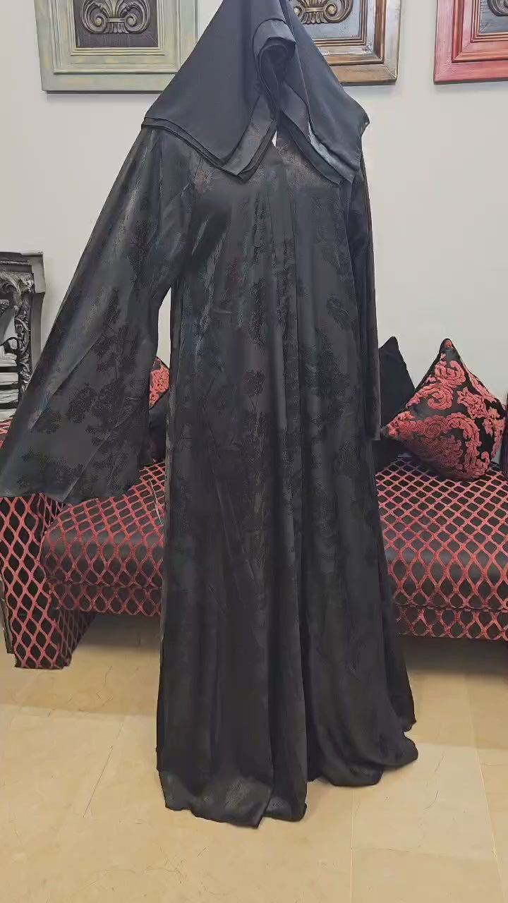 A1484 Self Viscose Abaya