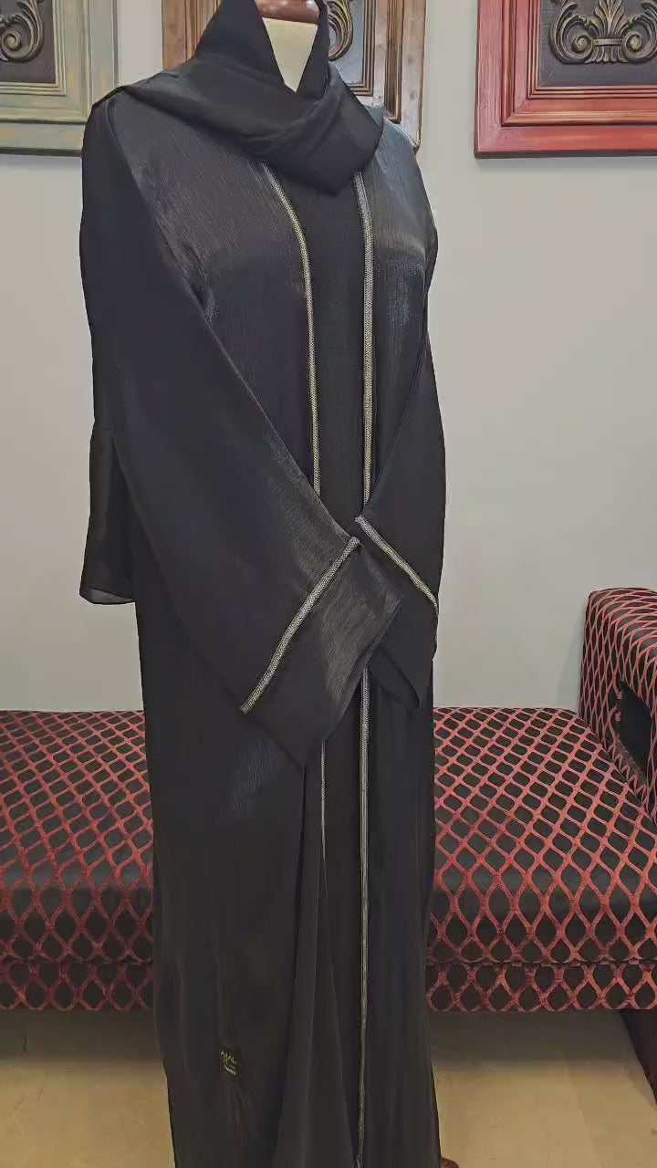 A1602 Rose Organz Abaya
