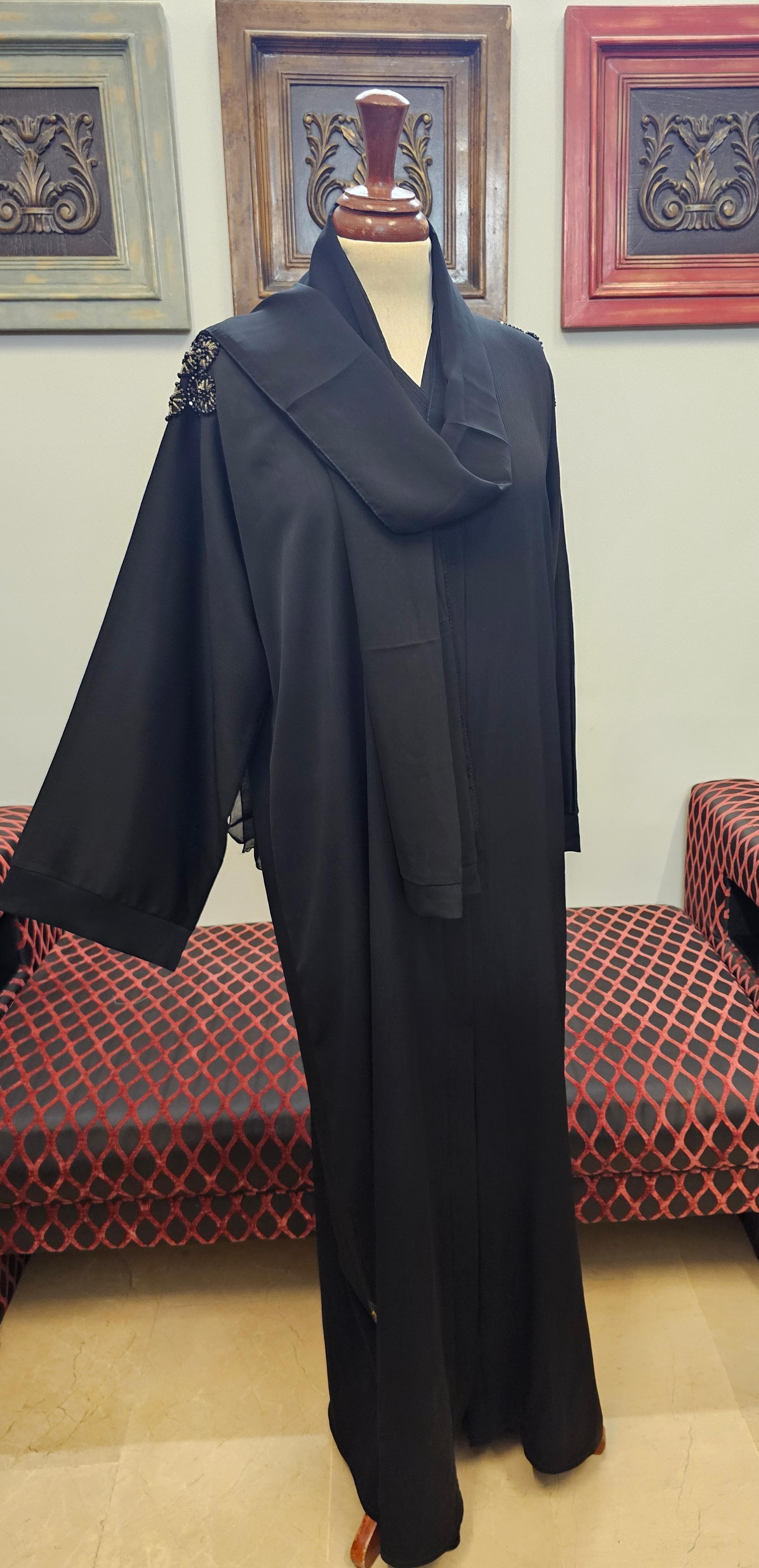 A1580 Crinkle Nada Abaya