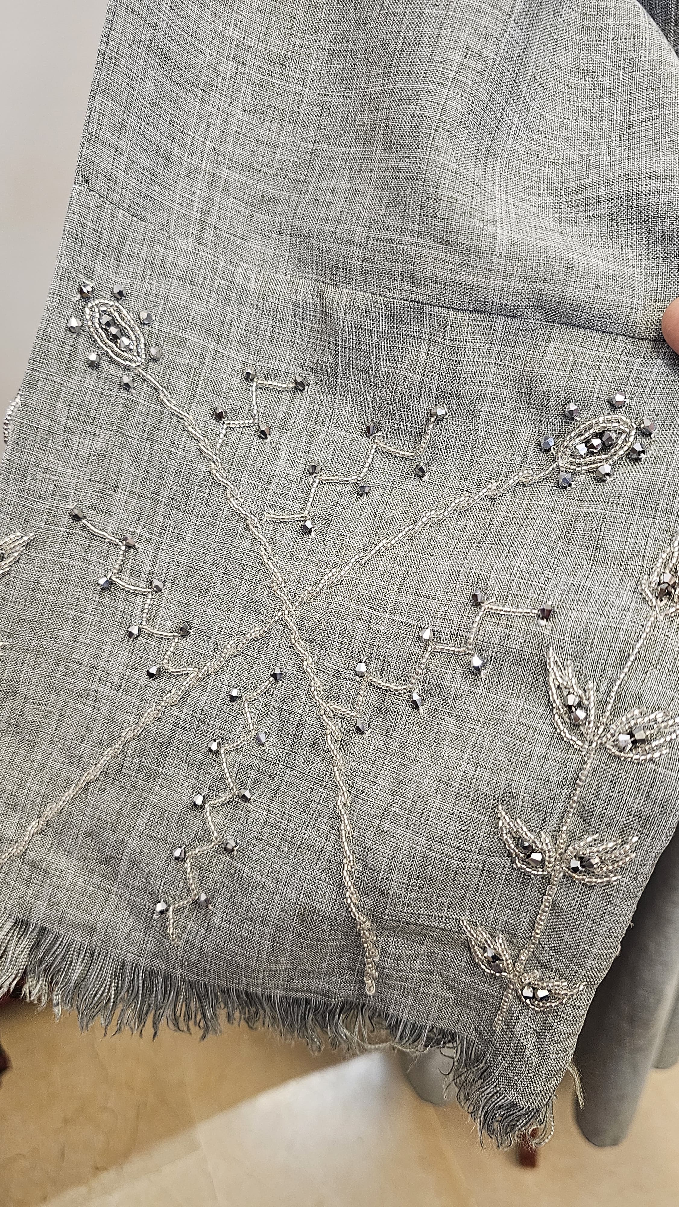 A1549 Denim Milaanj Abaya