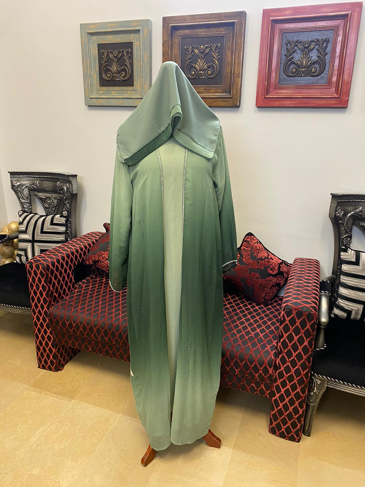 A1121 Chhifon Abaya