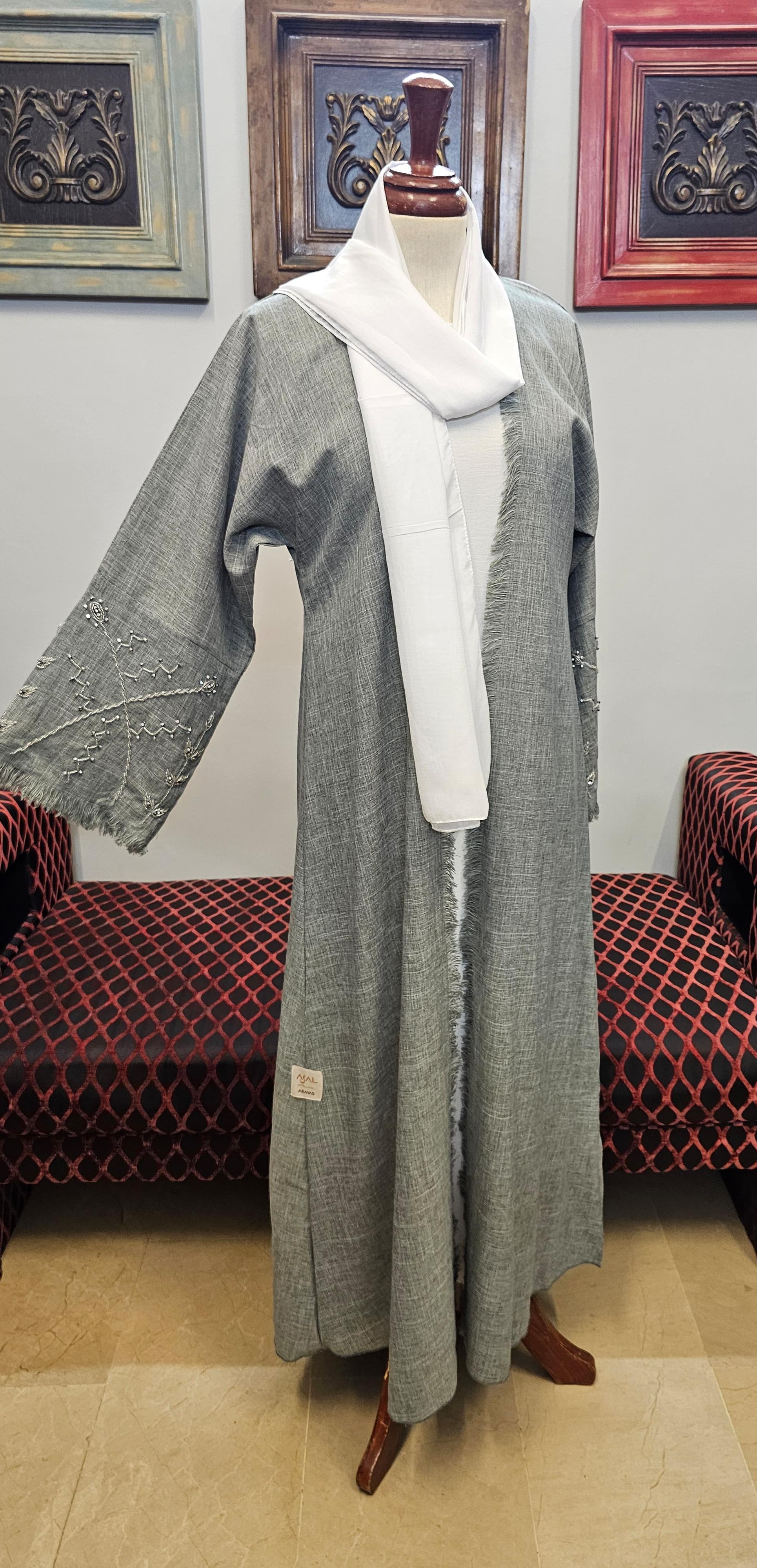 A1549 Denim Milaanj Abaya