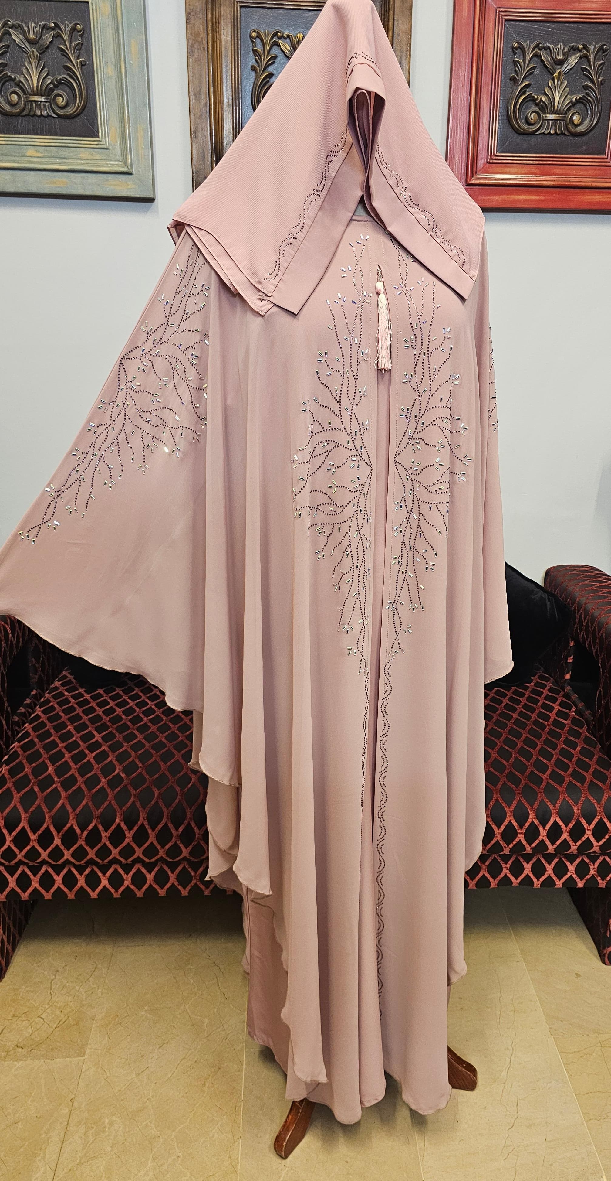 A1680 Chiffon Abaya