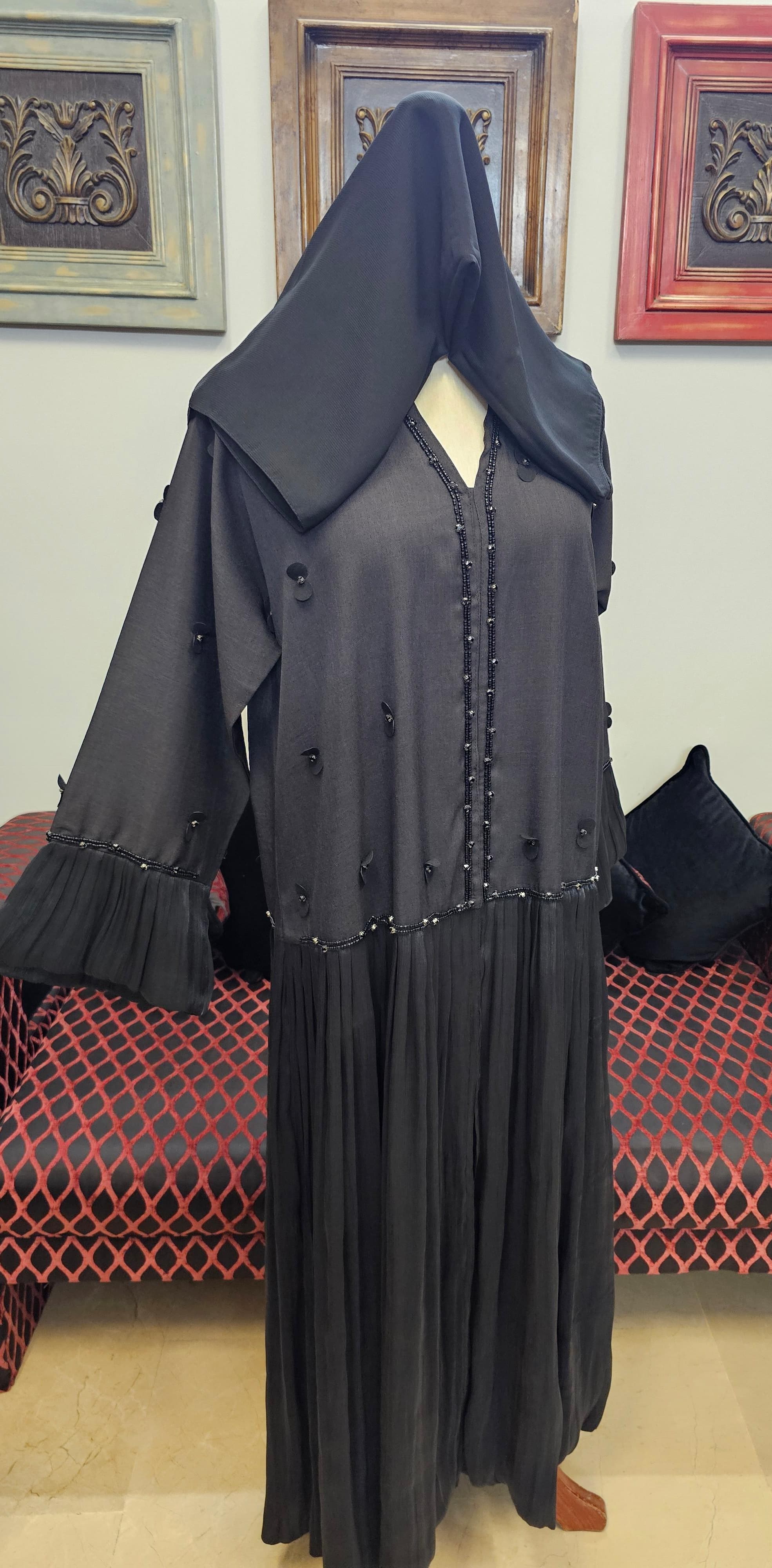 A1720 Crepe Abaya