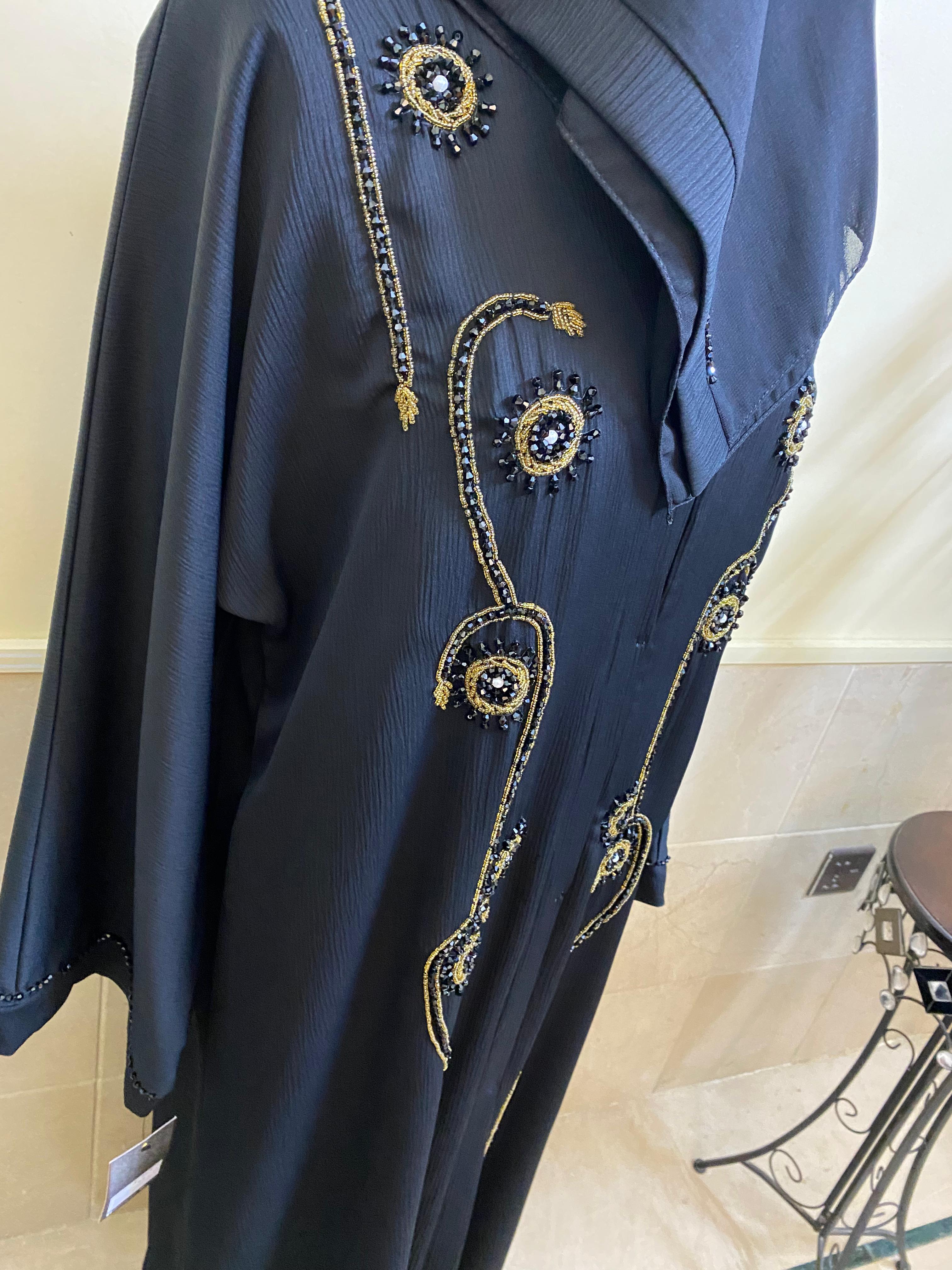 A845 Crinkle Nada Abaya